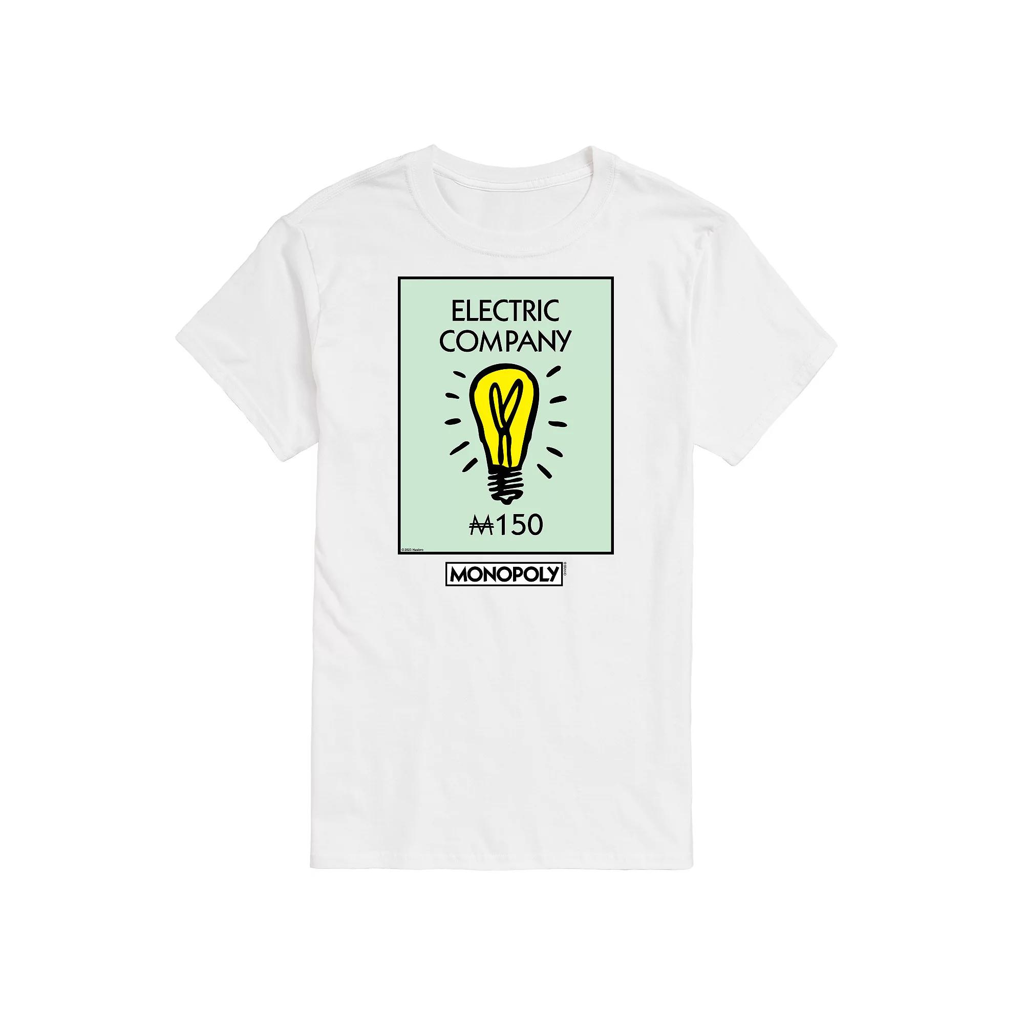 Big & Tall Monopoly Electric Company Graphic Tee, Men's,  Product Image