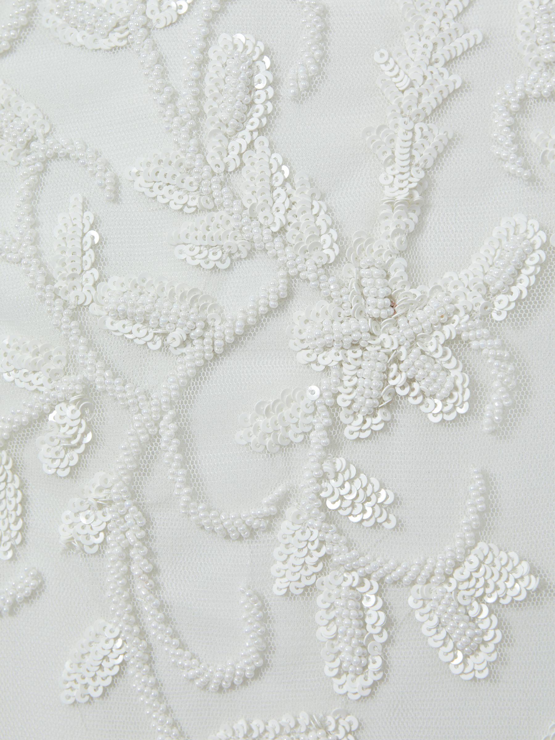 Raishma Embellished High Neck Maxi Dress in Ivory Product Image