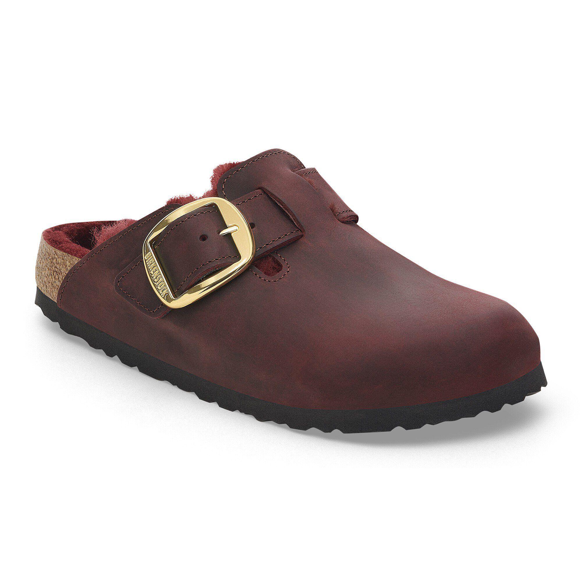 Boston Big Buckle Shearling Natural Leather Oiled Product Image