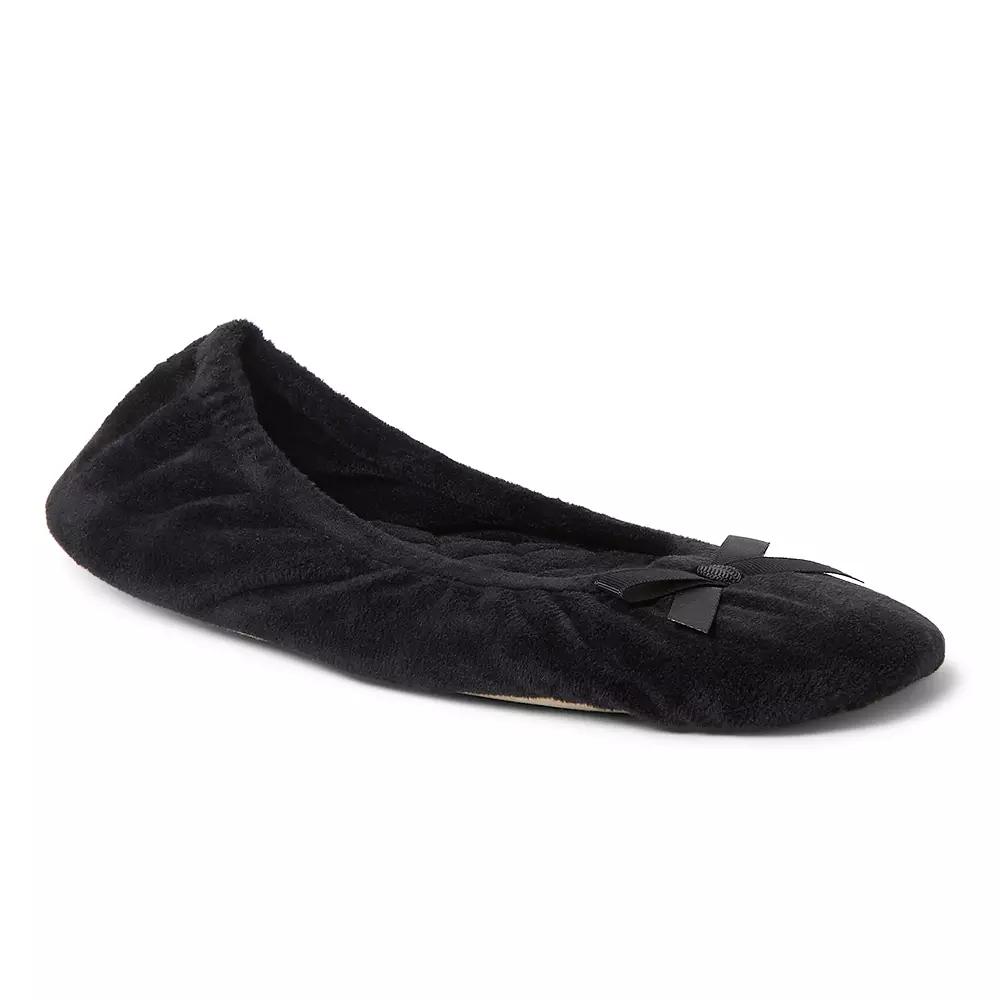 Dearfoams Layla Velour Women's Ballerina Slippers,  Product Image