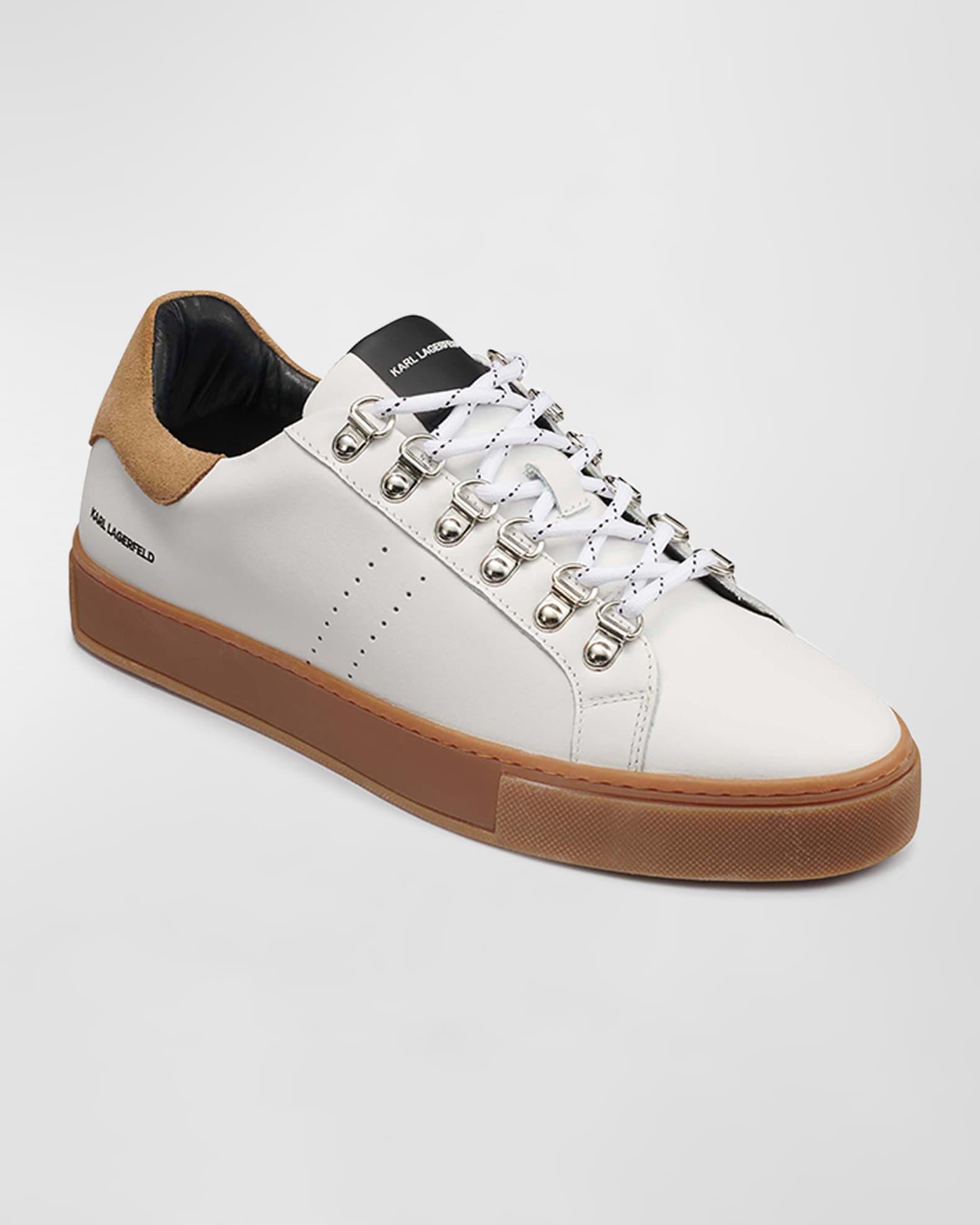 Men's Leather Low-Top Sneakers Product Image