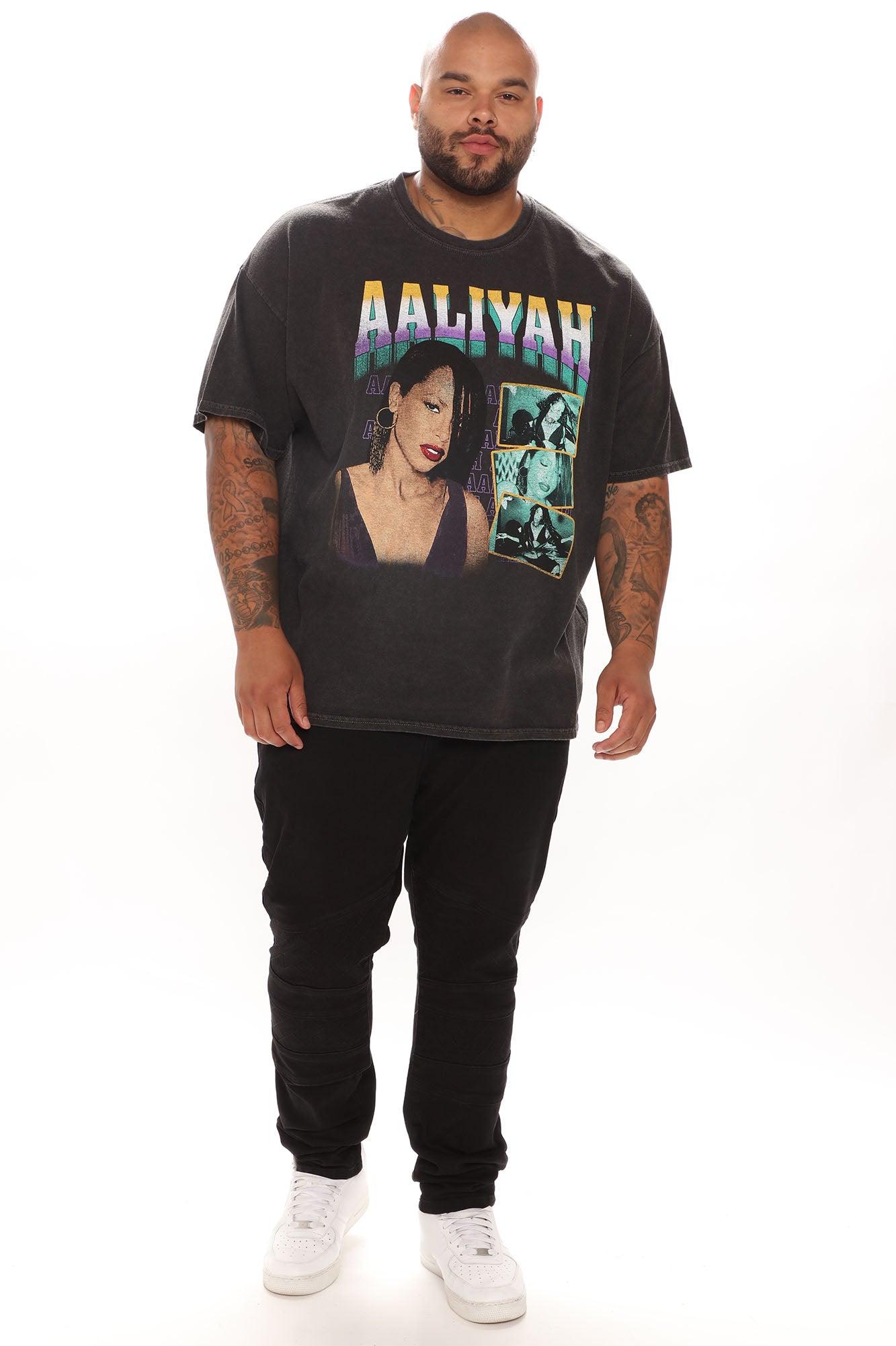 Aaliyah Oversize Short Sleeve Tee - Black Product Image