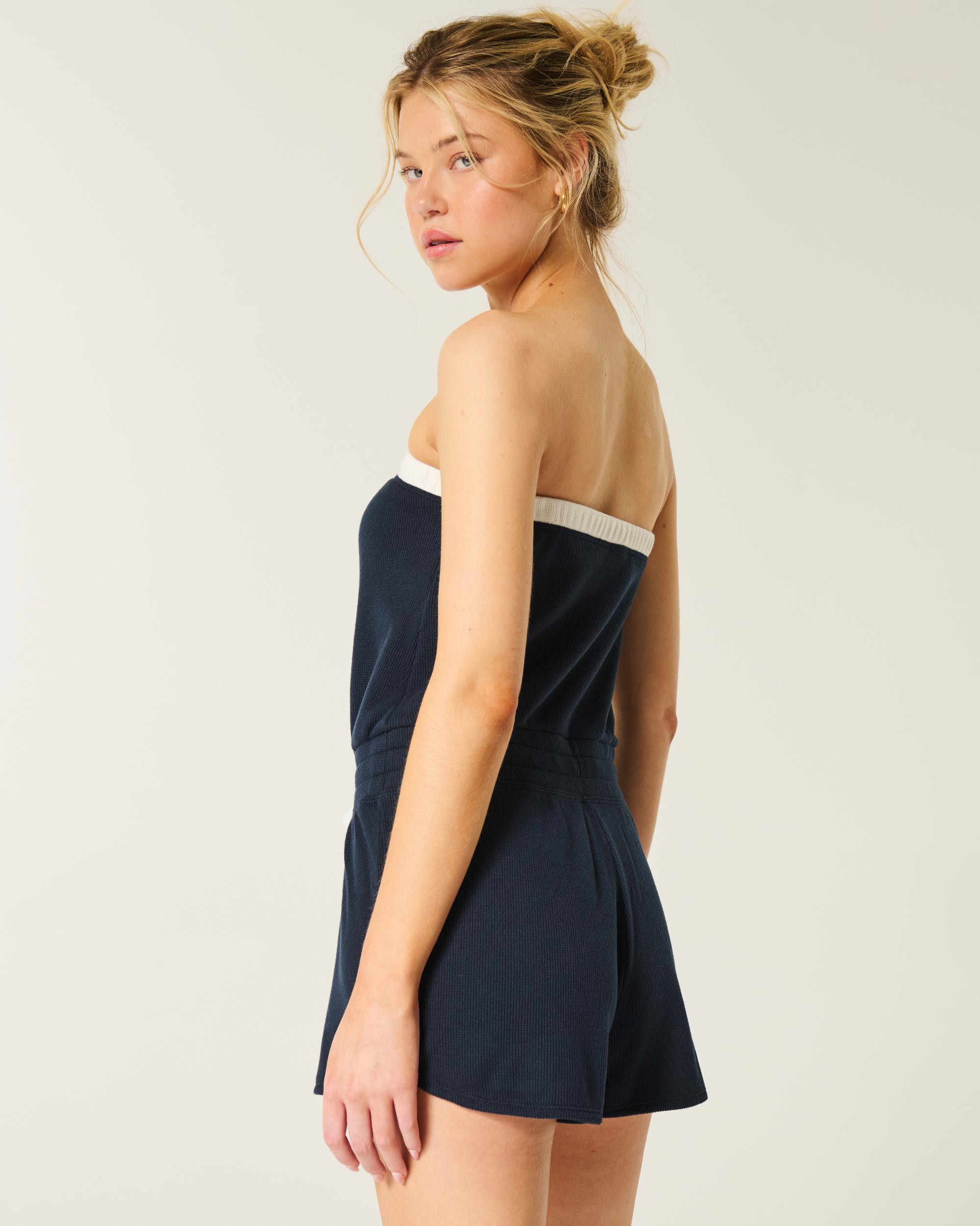 Gilly Hicks Cozy Strapless Waffle Onesie Product Image