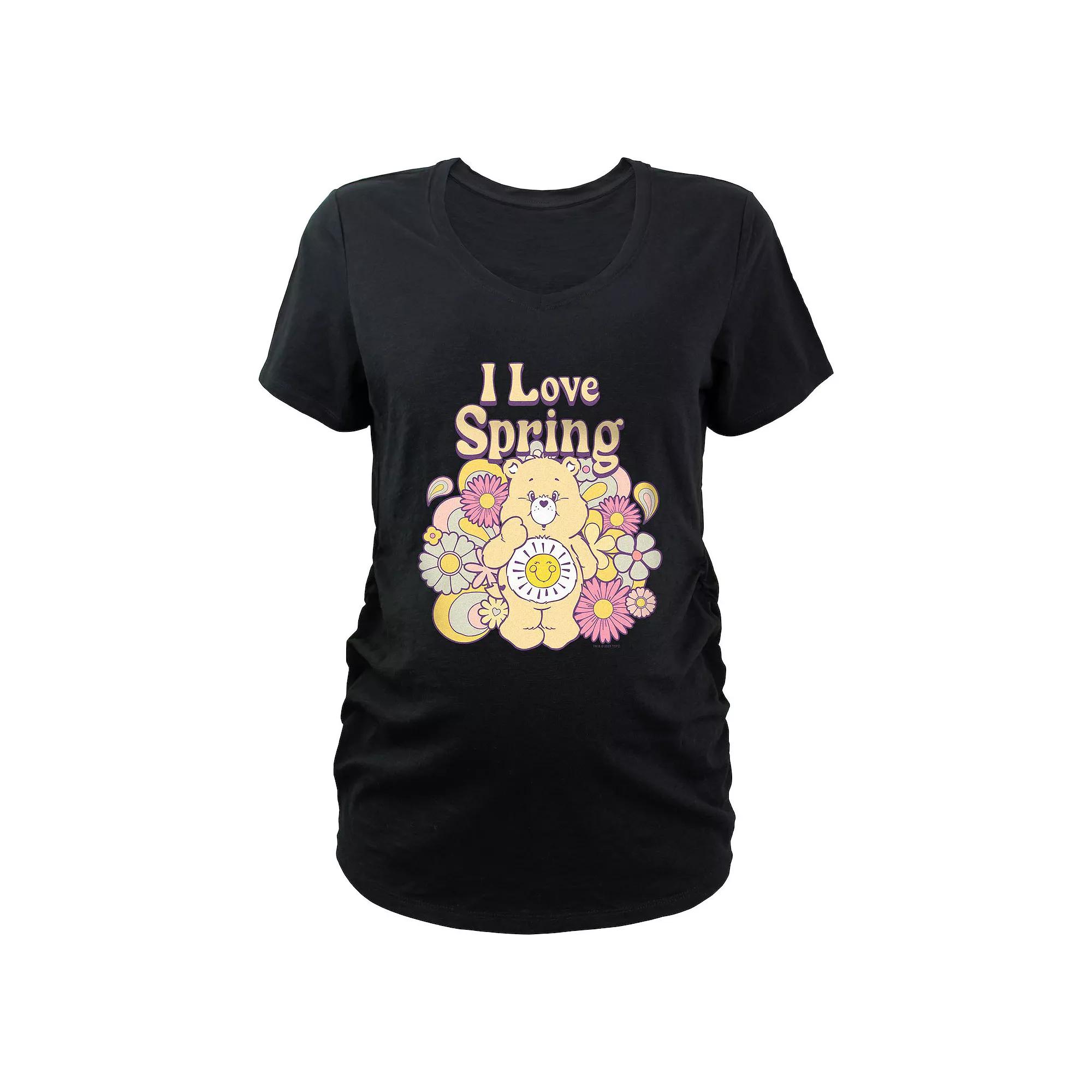 Maternity Care Bears Funshine Bear I Love Spring Graphic Tee, Women's,  Product Image