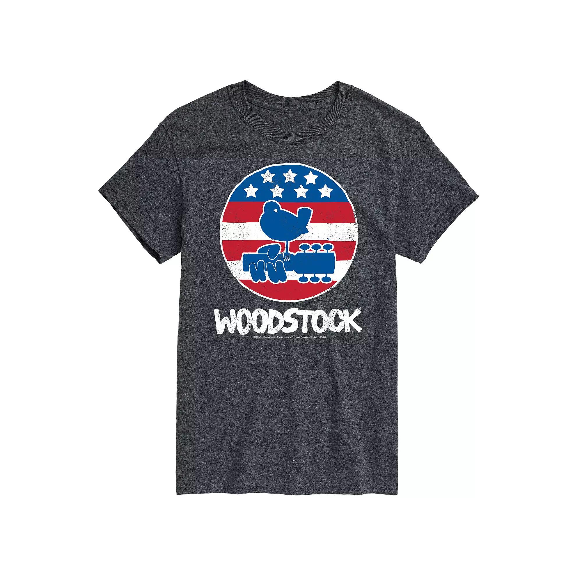 Big & Tall Woodstock Americana Graphic Tee, Men's,  Product Image
