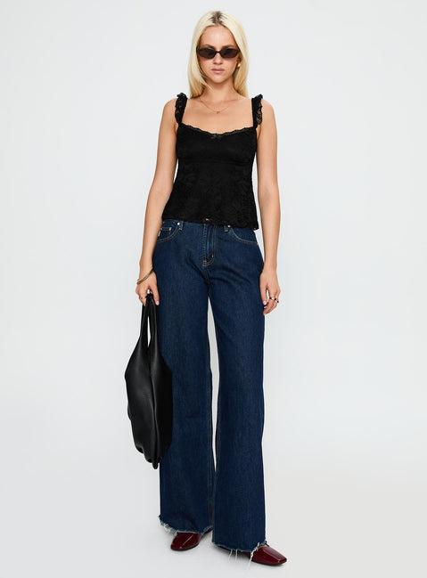 Madaleine Lace Top Black Product Image