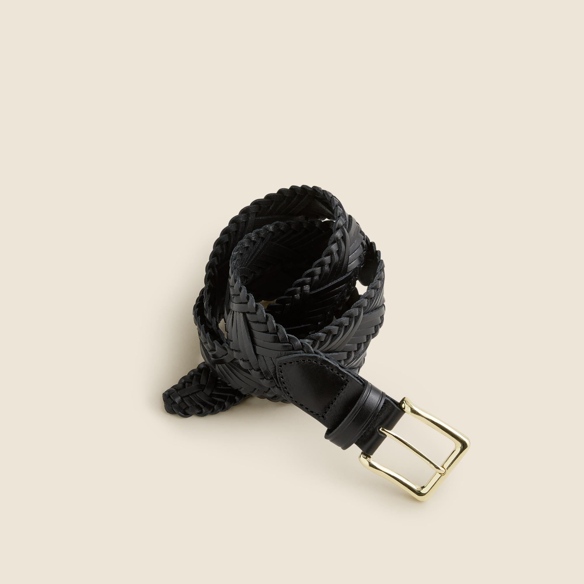 Plaited Italian leather belt Product Image