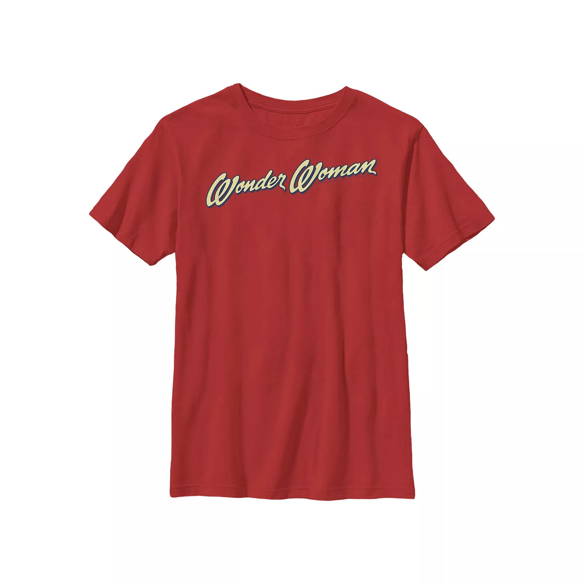 Boys 8-20 DC Comics Wonder Woman Vintage Logo Graphic Tee, Boy's, Size: XL, Red Product Image