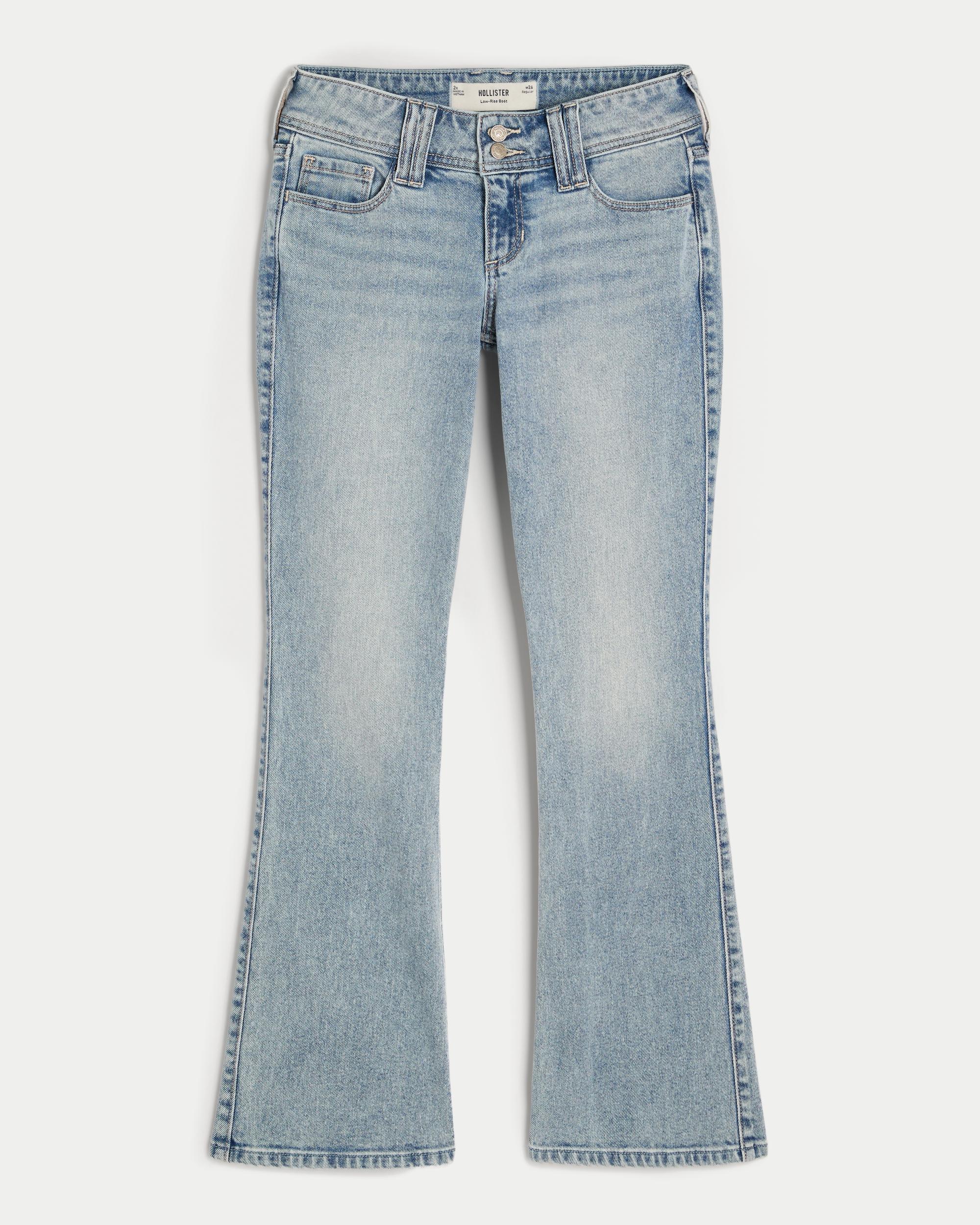 Low-Rise Light Wash Boot Jeans Product Image