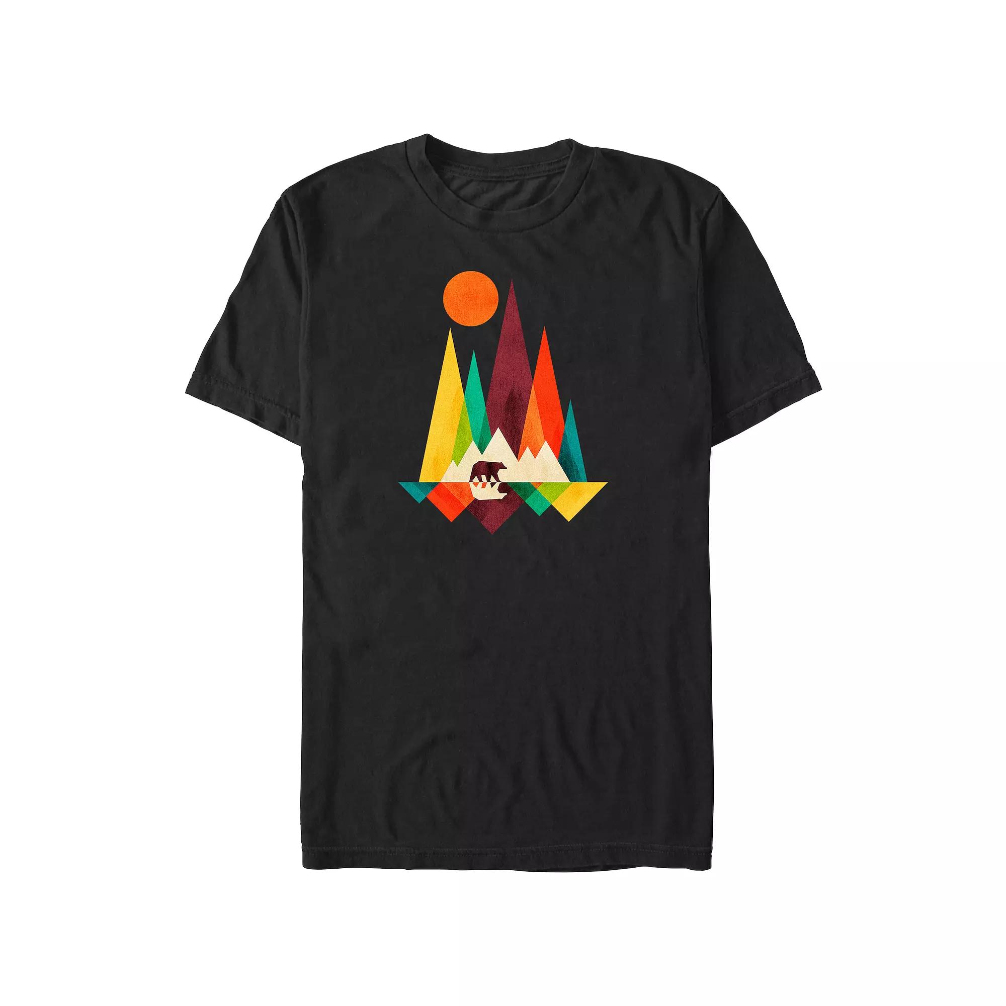 Men's Nasa USA Flag Stamp Graphic Tee,  Product Image