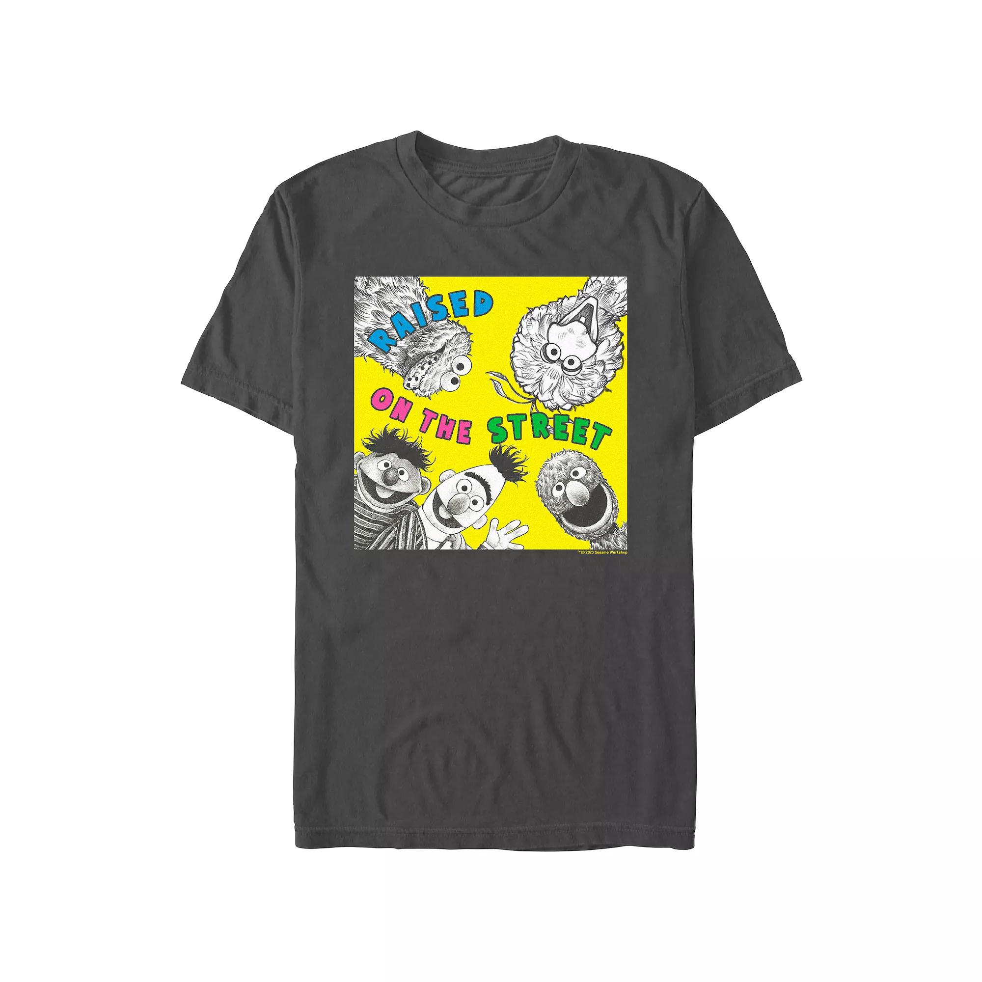 Men's Sesame Street Raised On The Street Portrait Graphic Tee,  Product Image