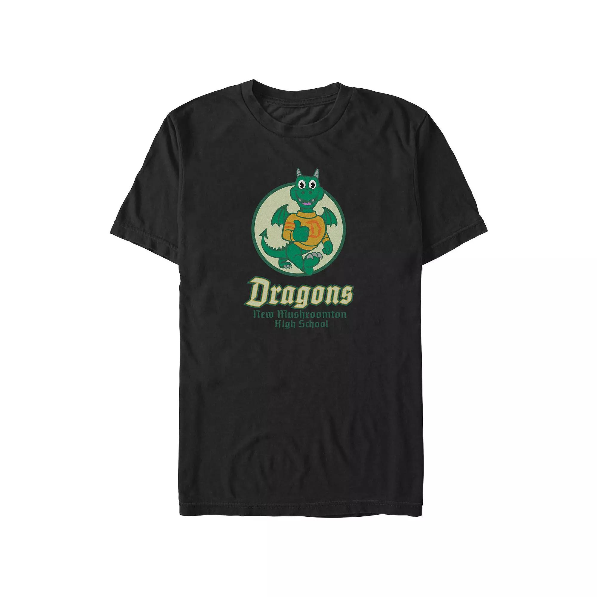 Disney's Onward Dragons New Mushroomton High School Big & Tall Graphic Tee, Men's,  Product Image