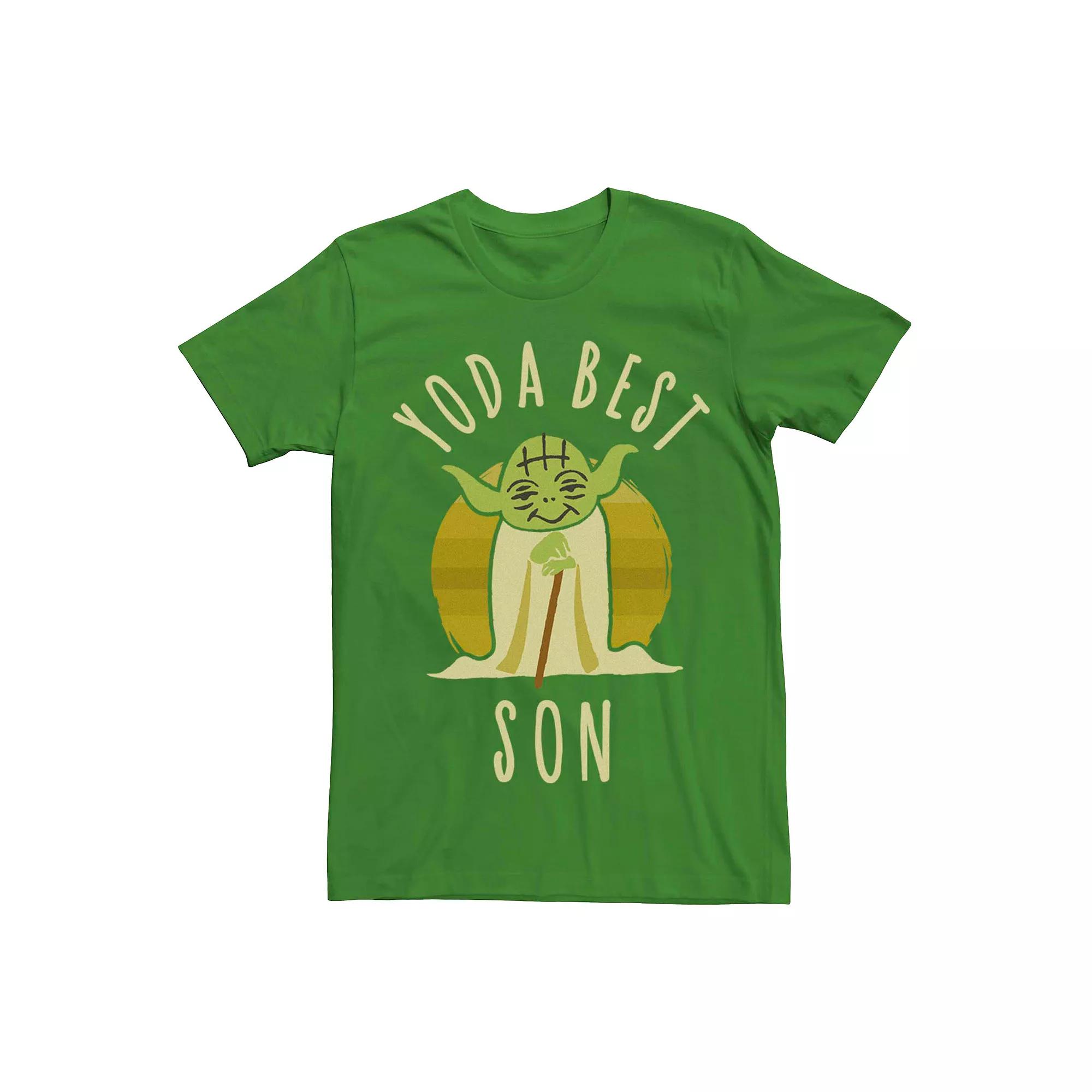 Men's Star Wars Yoda Best Son Doodle Graphic Tee,  Product Image