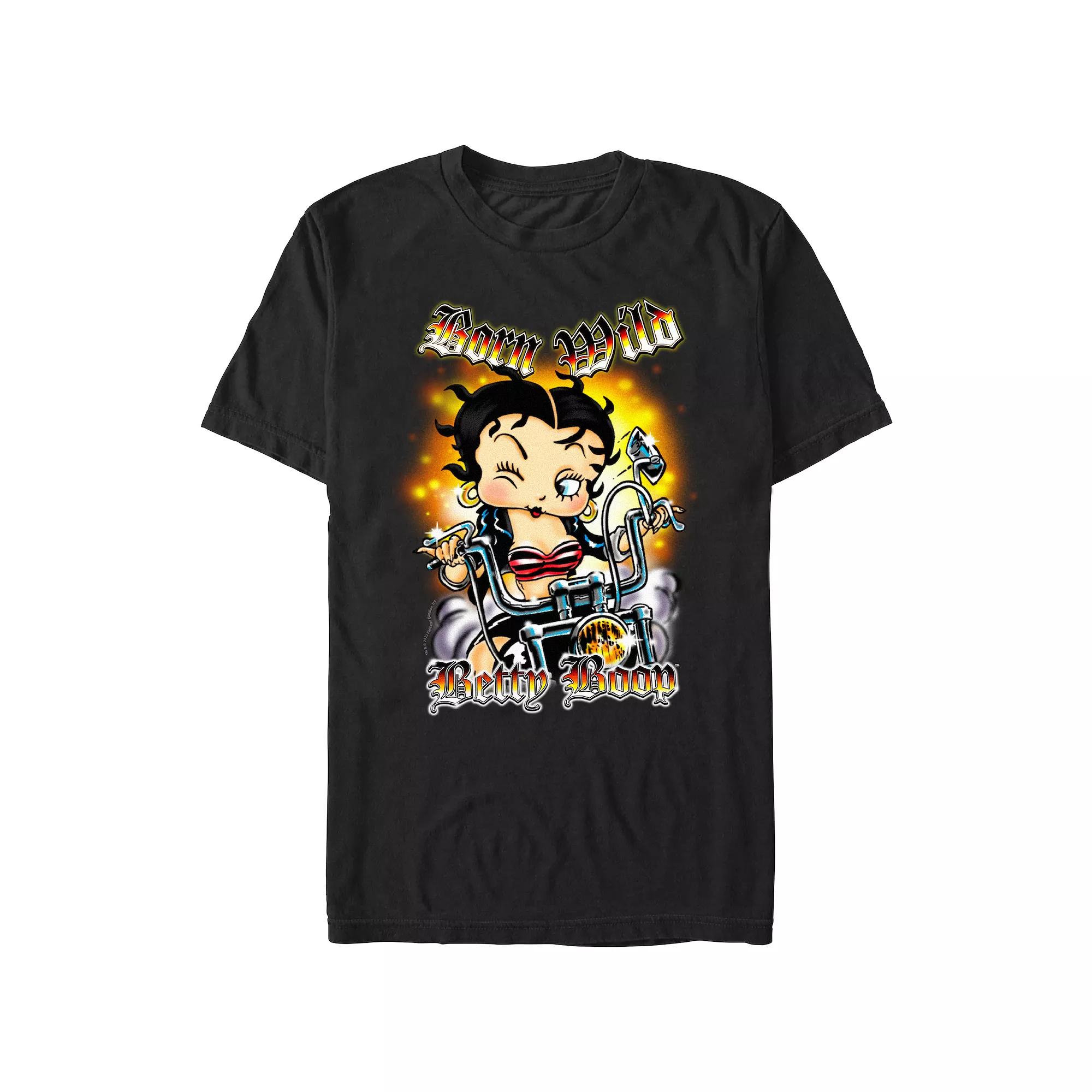 Men's Betty Boop Born Wild Graphic Tee,  Product Image