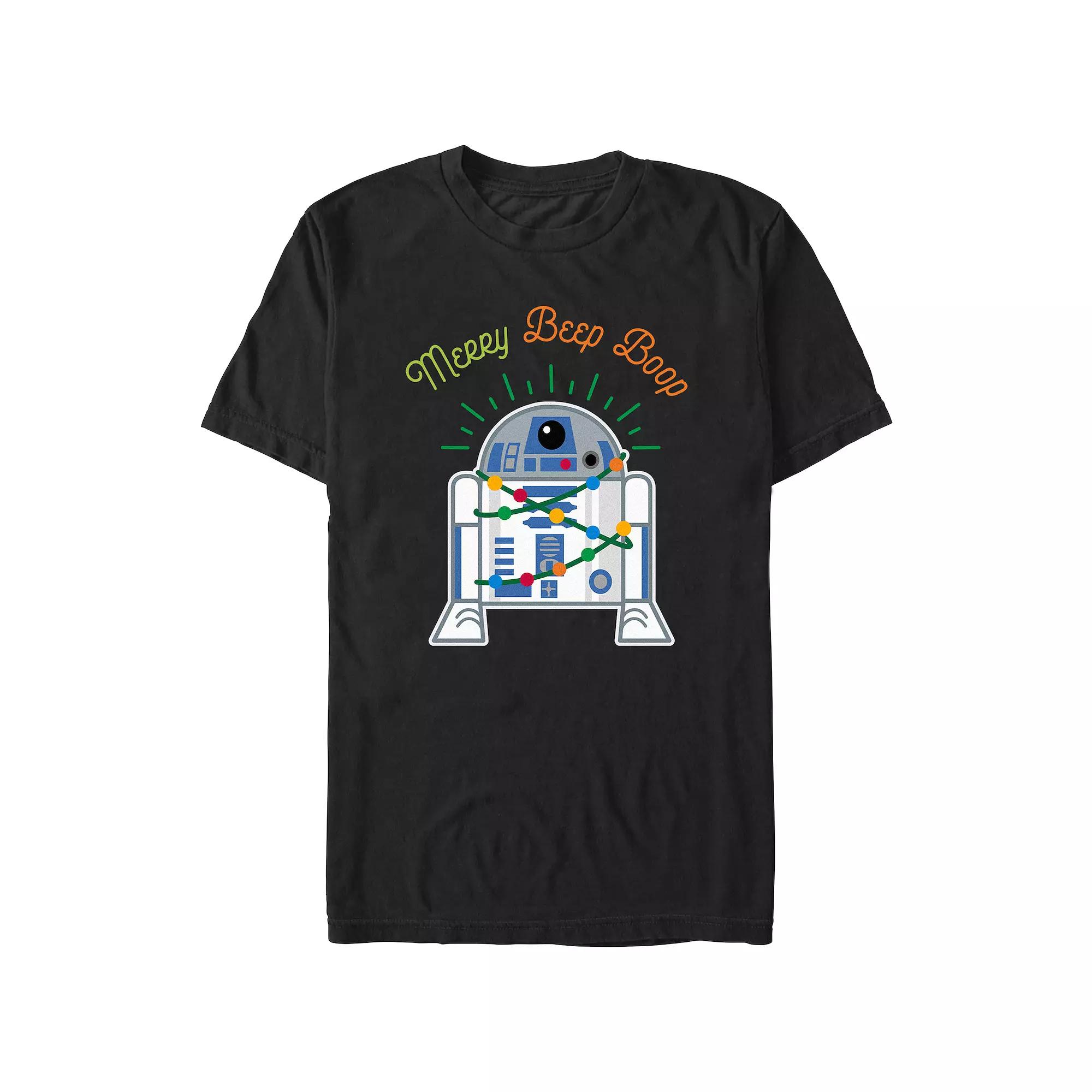 Men's Star Wars R2-D2 Merry Beep Boop Beep Graphic Tee,  Product Image