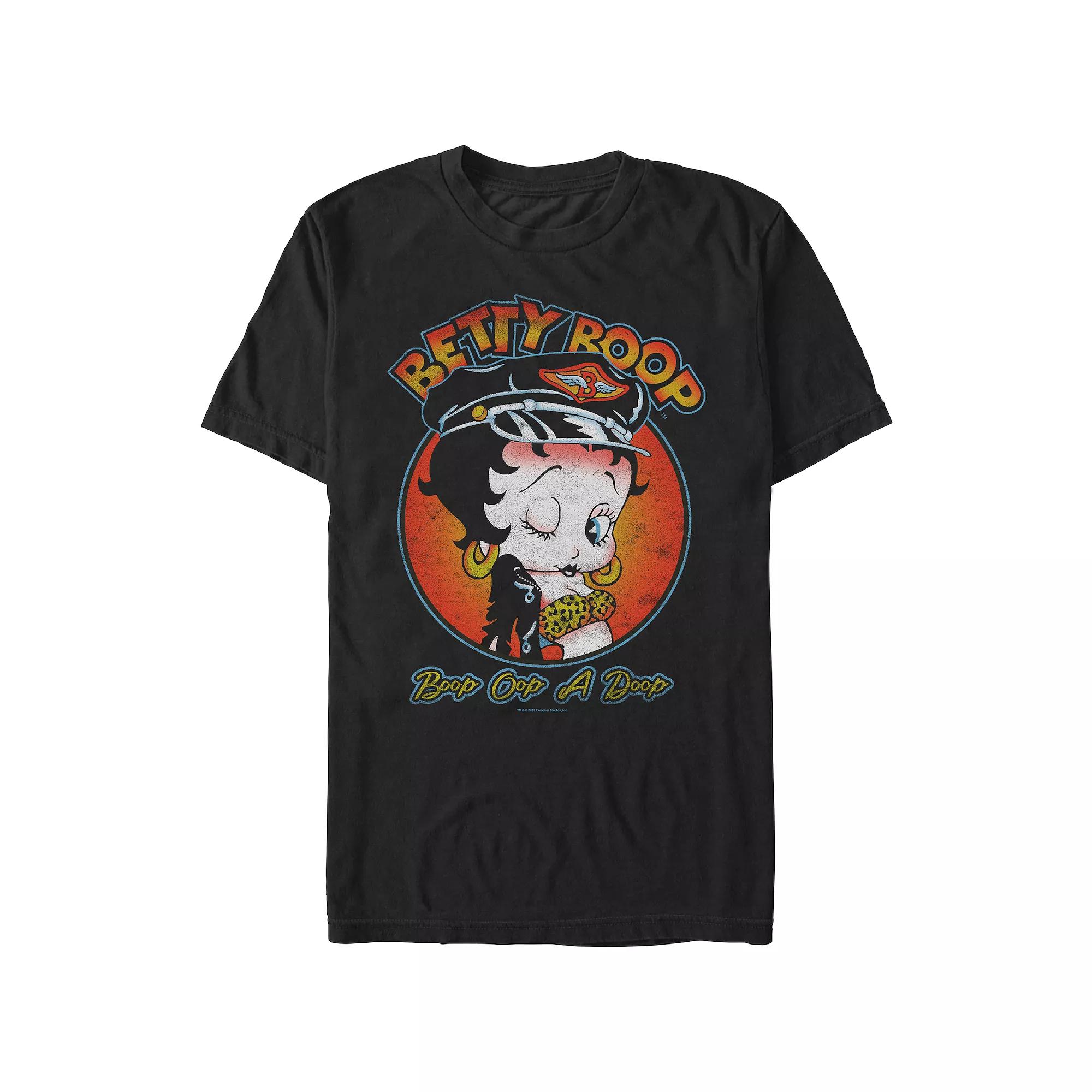Men's Betty Boop Biker Chic Graphic Tee,  Product Image