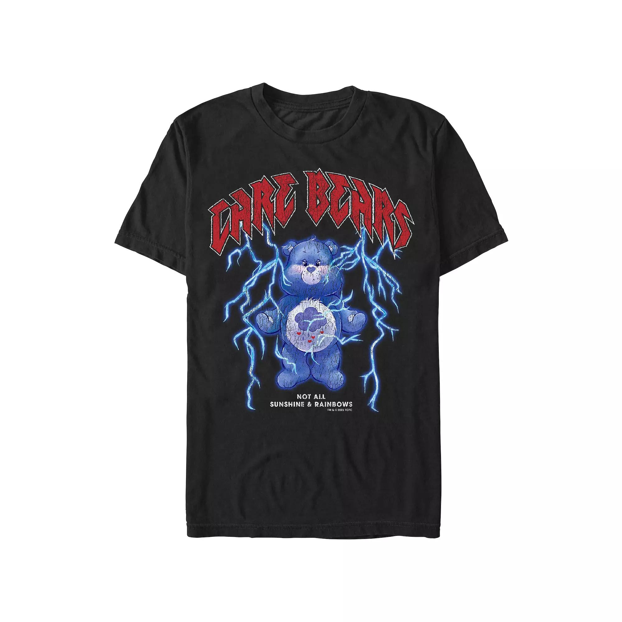 Men's Care Bears Not All Sunshine And Rainbows Graphic Tee, Size: Large, Black Product Image