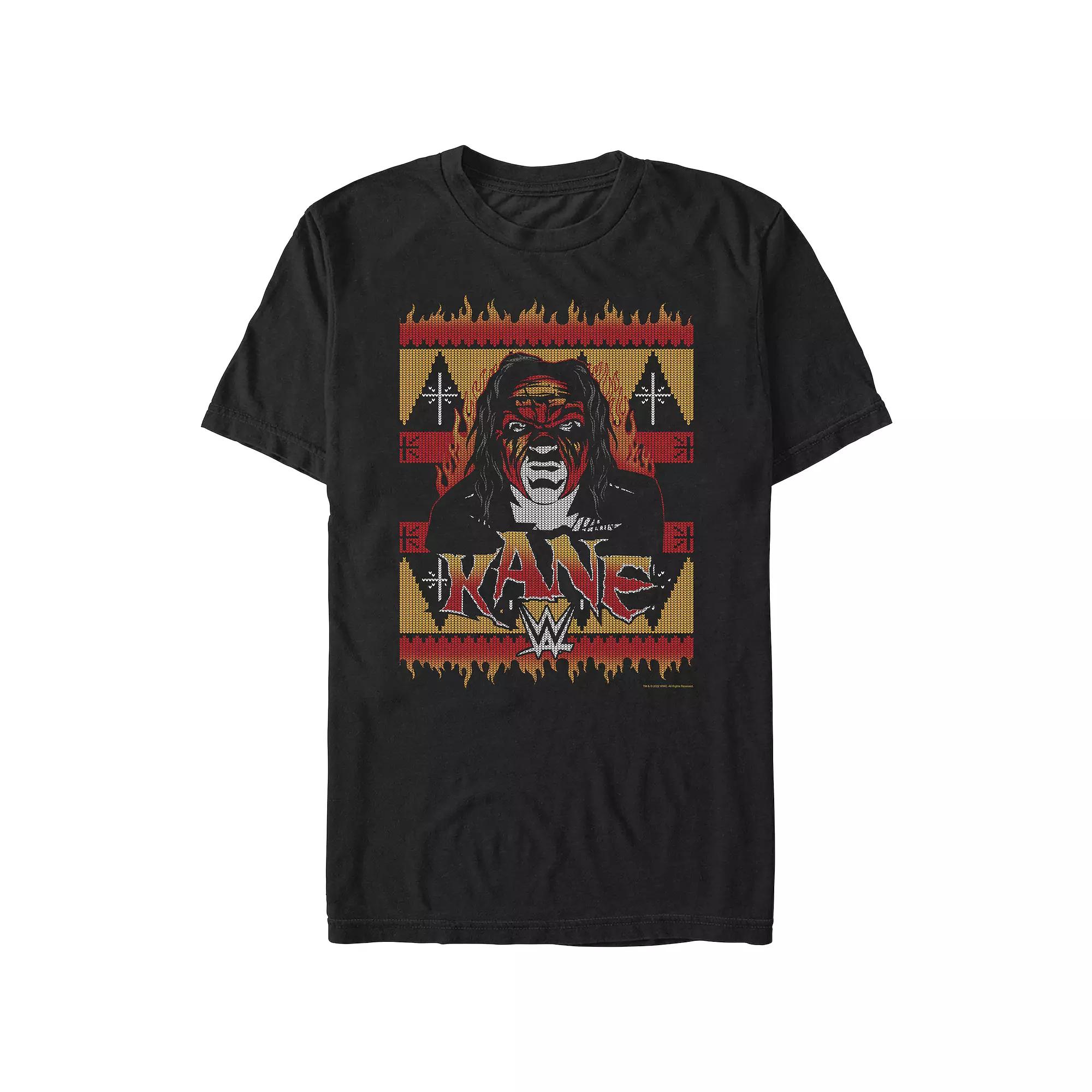 Big & Tall WWE Kane Christmas Sweater Graphic Tee, Men's,  Product Image