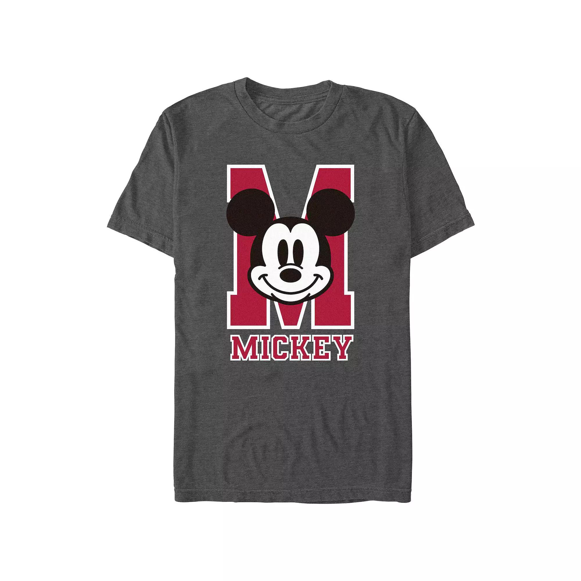 Disney's Mickey Mouse Varsity Big & Tall Graphic Tee, Men's, Size: 4XB, Grey Heather Product Image