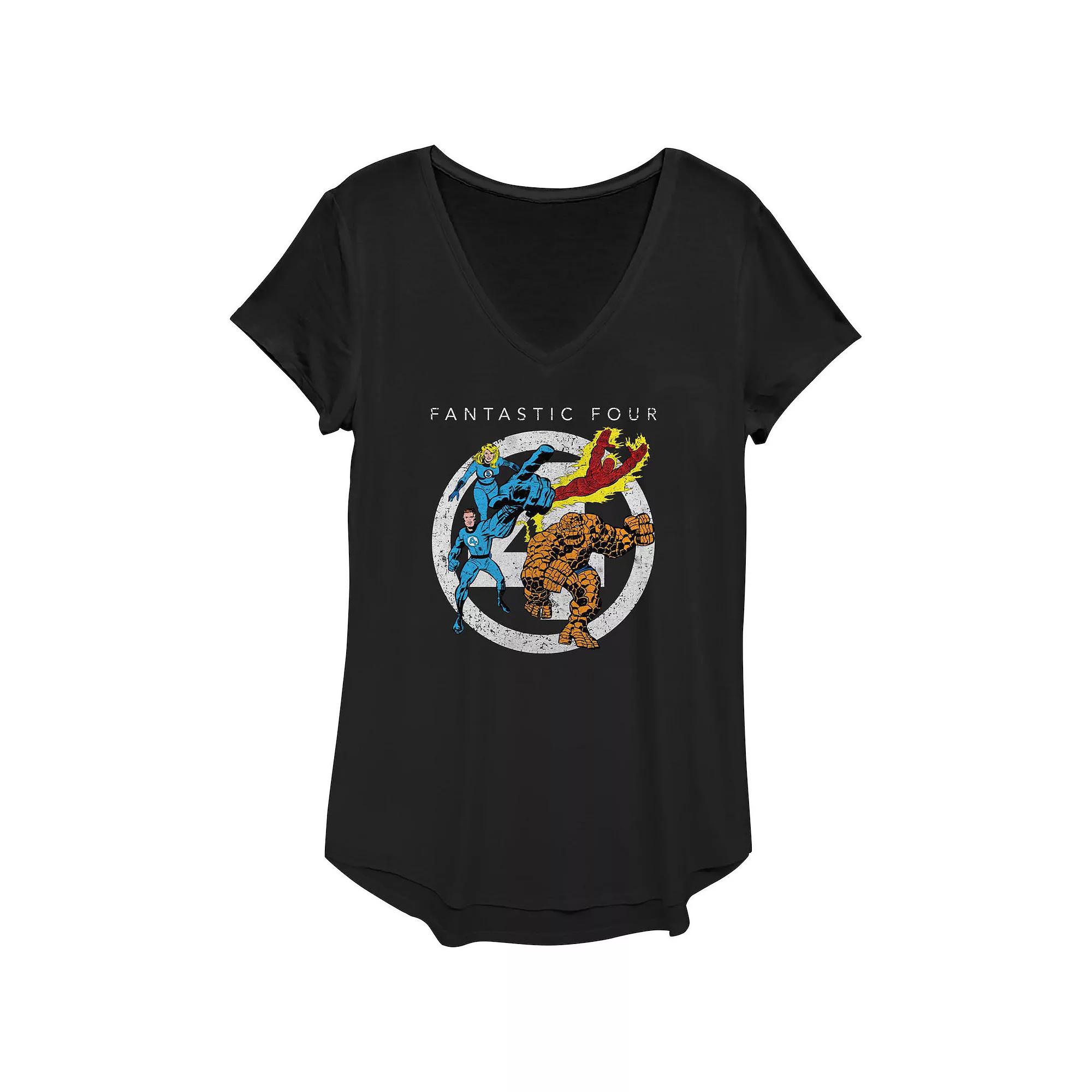 Women's Marvel Fantastic Four Classic Poster Graphic Tee,  Product Image