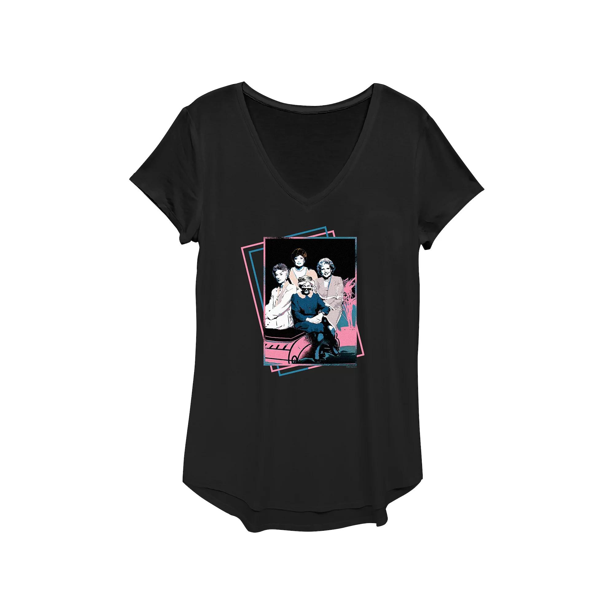 Women's The Golden Girls Pop Art Portrait Graphic Tee,  Product Image