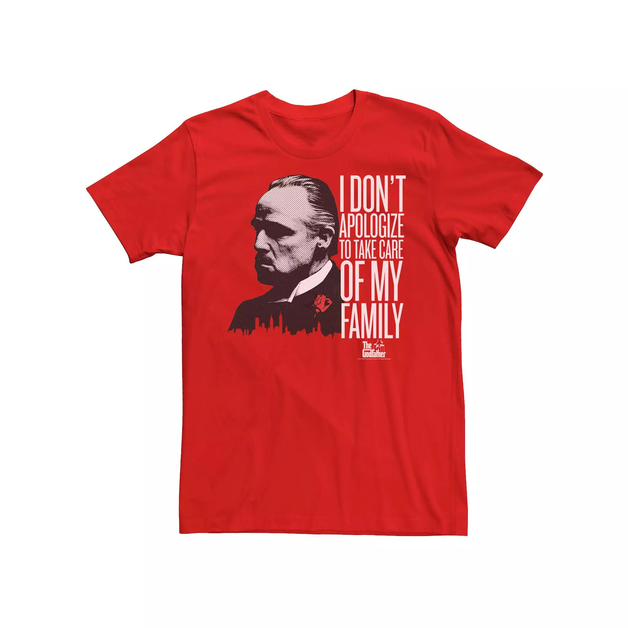 Men's The Godfather I Don't Apologize To Take Care Of My Family Tee,  Product Image