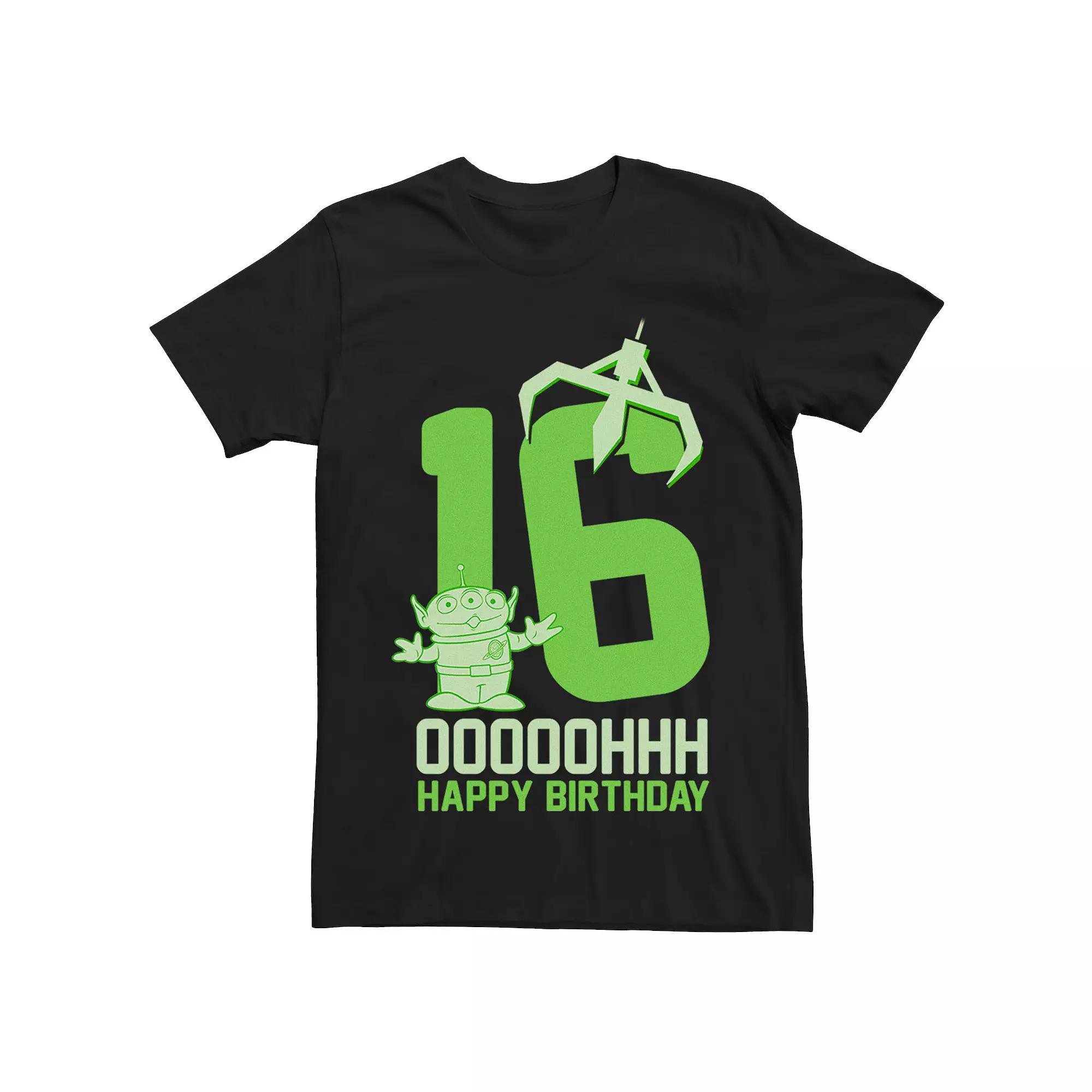Disney / Pixar's Toy Story Men's Aliens OOOOH Happy 16th Birthday Graphic Tee,  Product Image