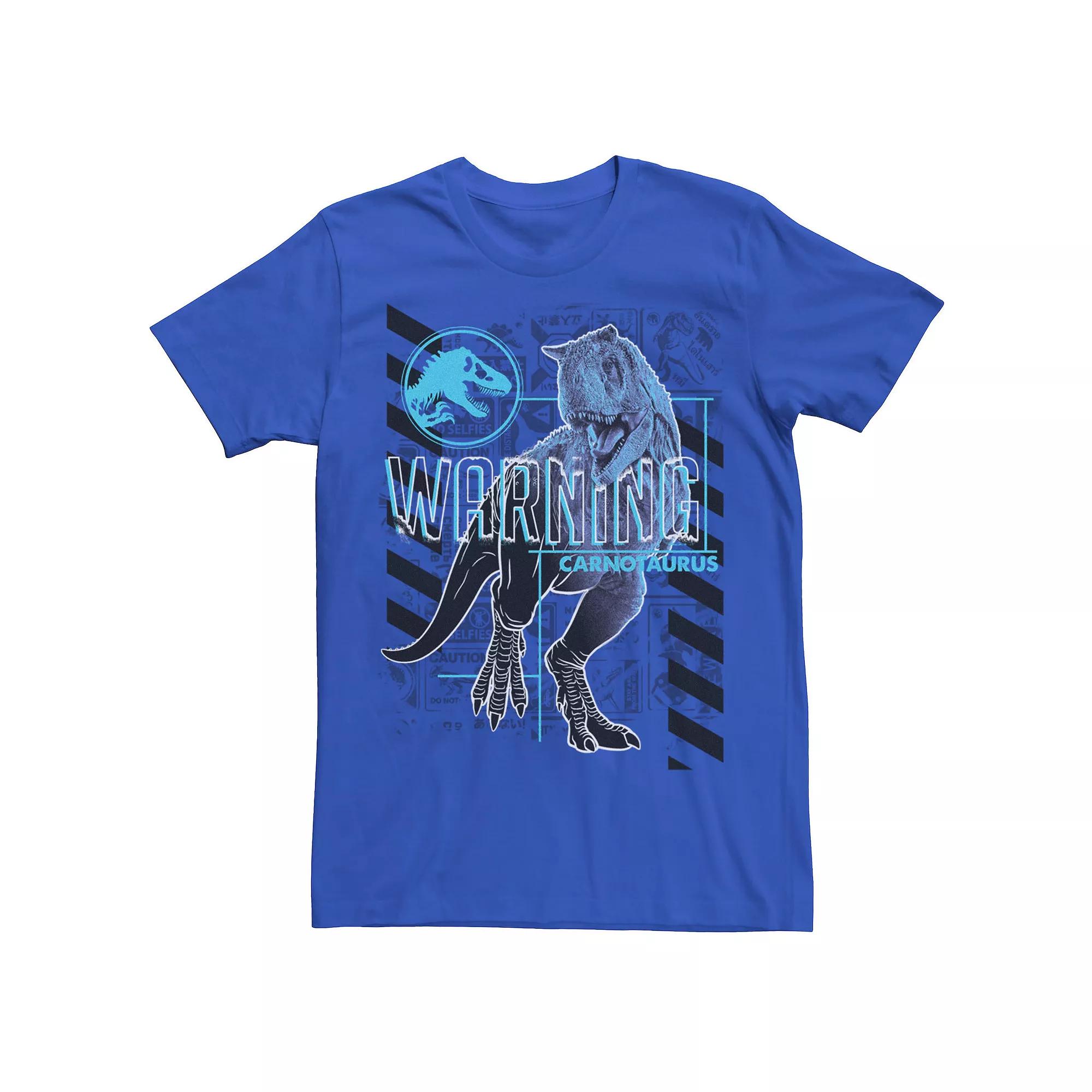 Men's Jurassic World Dominion Carnotaurus Warning Tee,  Product Image