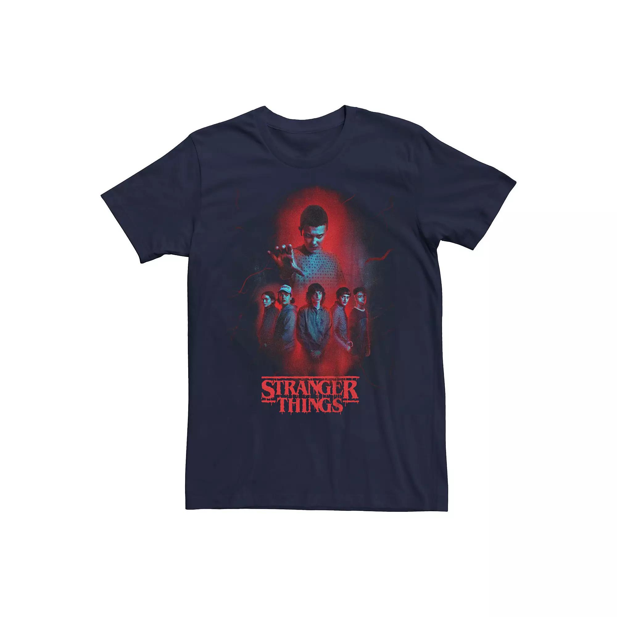 Men's Stranger Things Red Lights Poster Graphic Tee,  Product Image