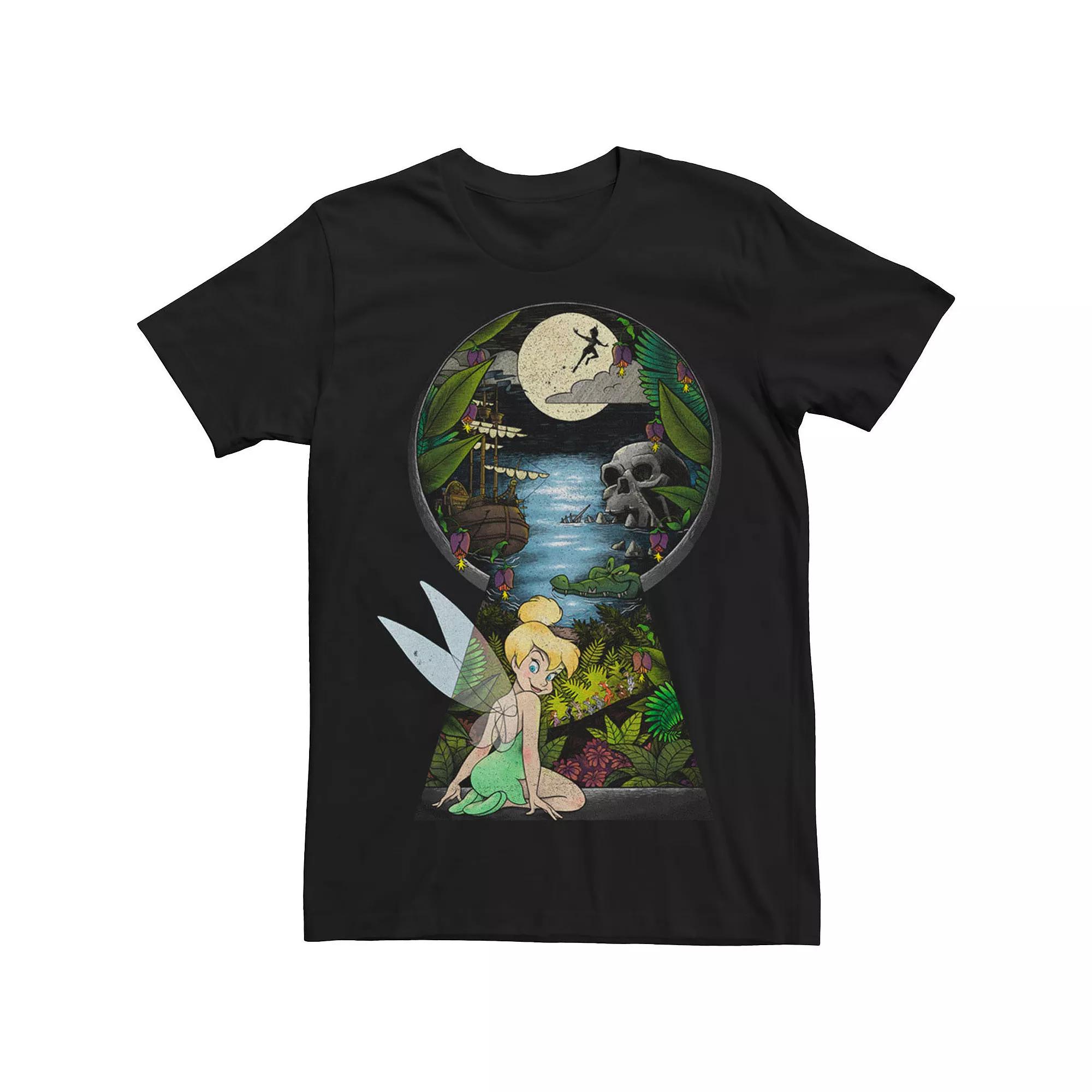 Disney's Tinker Bell Nature Filled Keyhole Men's Tee,  Product Image