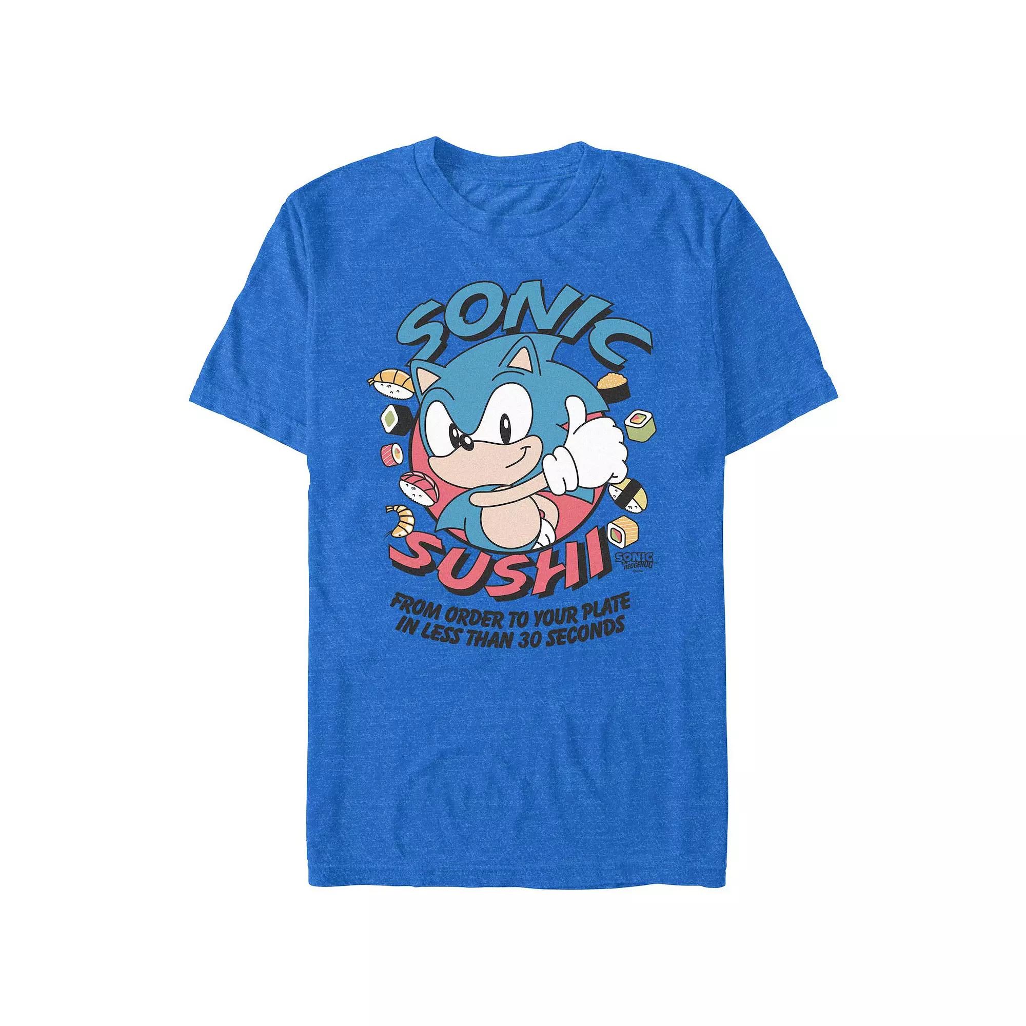 Men's Sonic The Hedgehog Sonic Sushi Graphic Tee,  Product Image