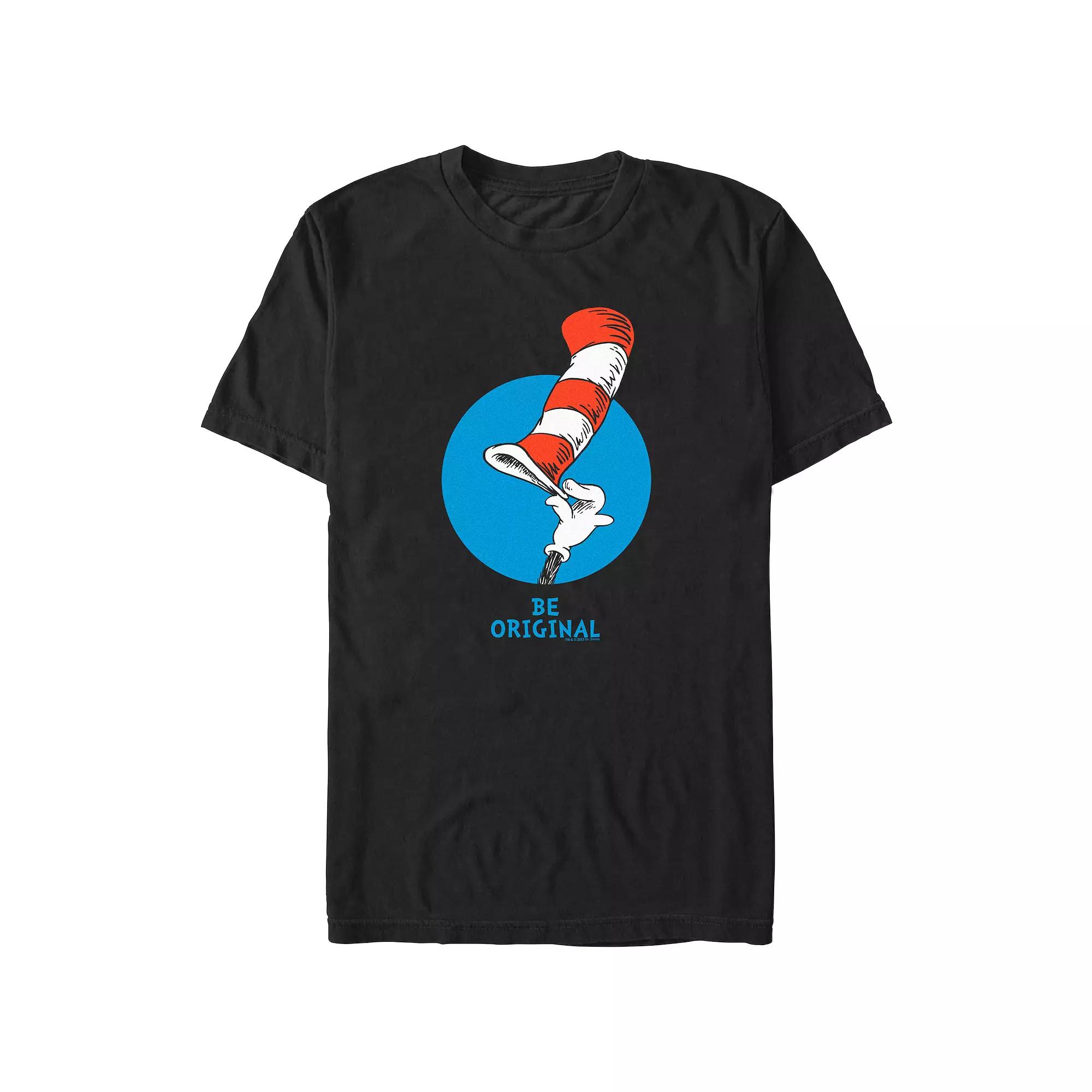 Men's Dr. Seuss Be Original Graphic Tee, Size: Large, Black Product Image