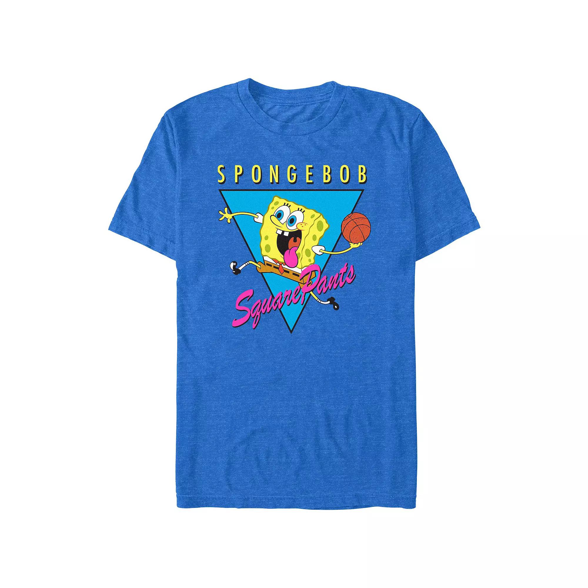Men's SpongeBob SquarePants Basketball Player Graphic Tee,  Product Image