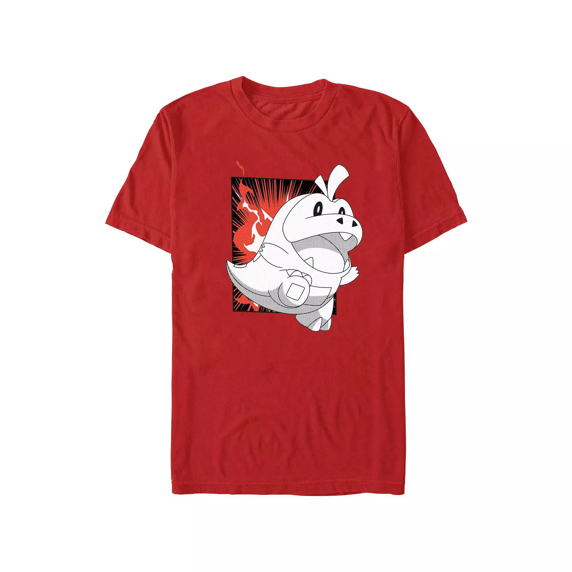 Men's Pokemon Fuecoco Manga Style Graphic Tee,  Product Image