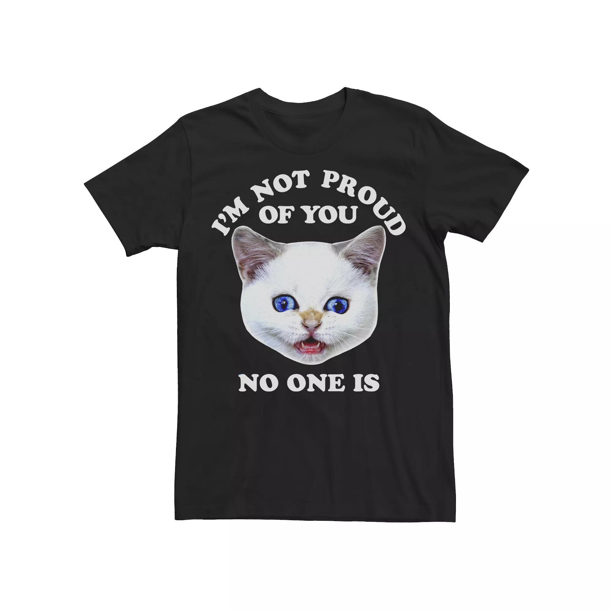 Men's I'm Not Proud Of You Crossed Eyed Kitten Graphic Tee,  Product Image