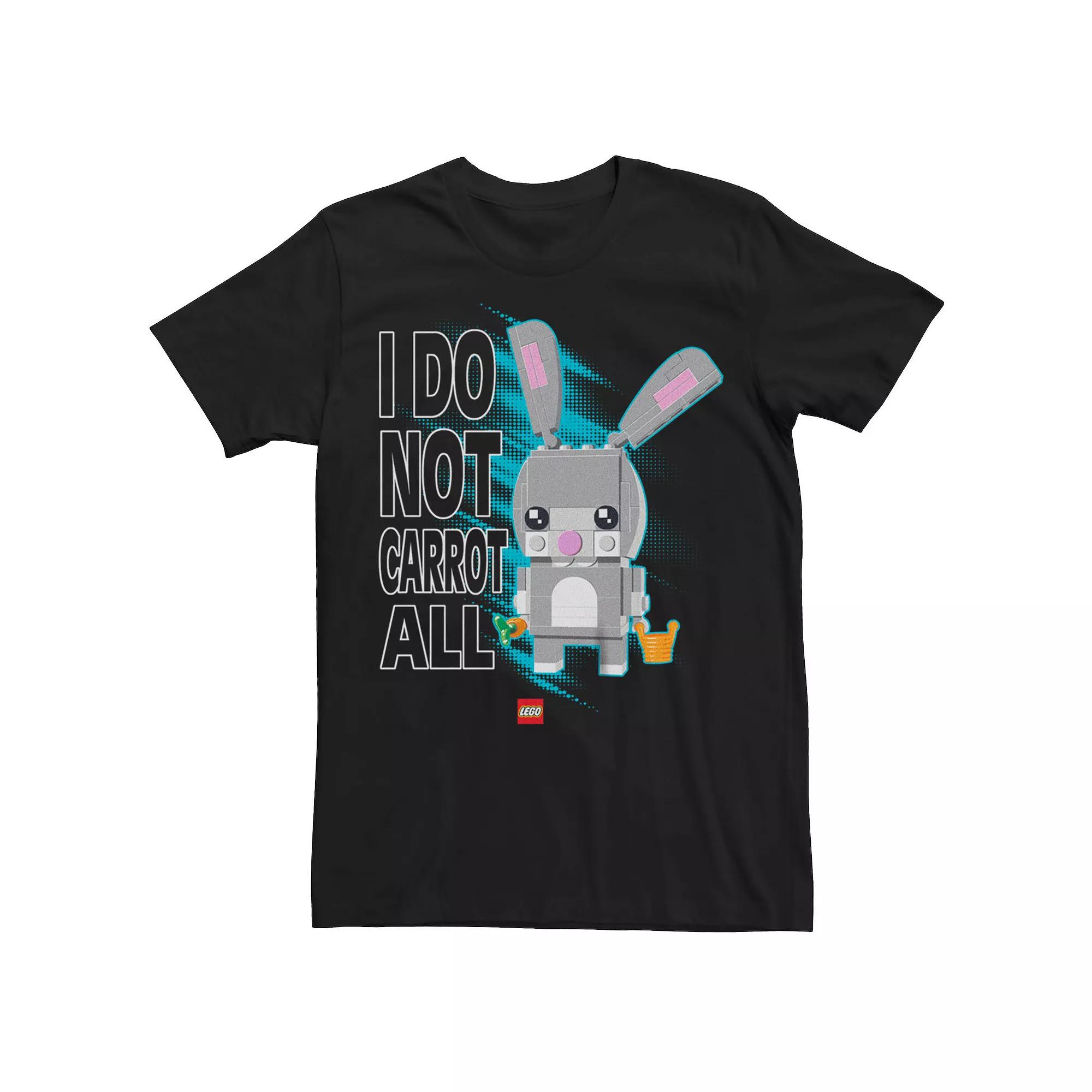 Big & Tall Lego "I Do Not Carrot All" Easter Bunny Graphic Tee, Men's, Size: 4XLT, Black Product Image