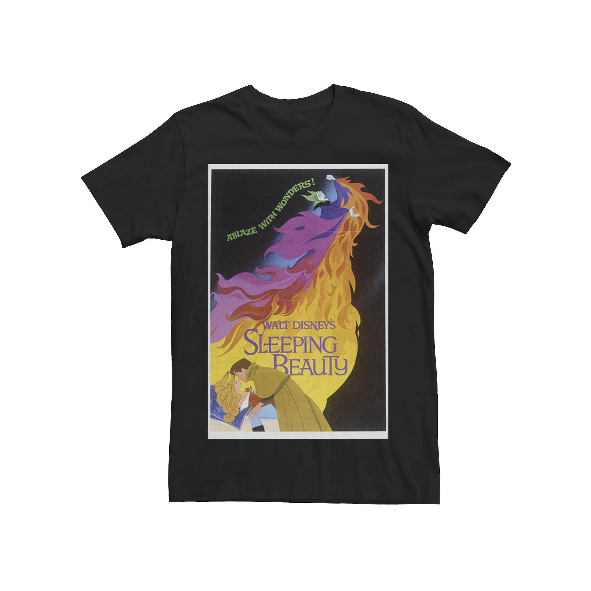 Disney's Sleeping Beauty Men's Fire Movie Poster Tee,  Product Image
