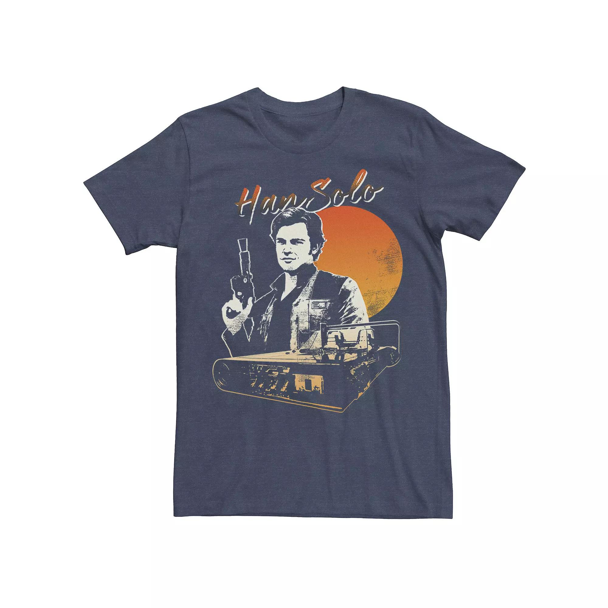 Men's Star Wars Han Solo Movie Rides Into A Sunset Tee,  Product Image