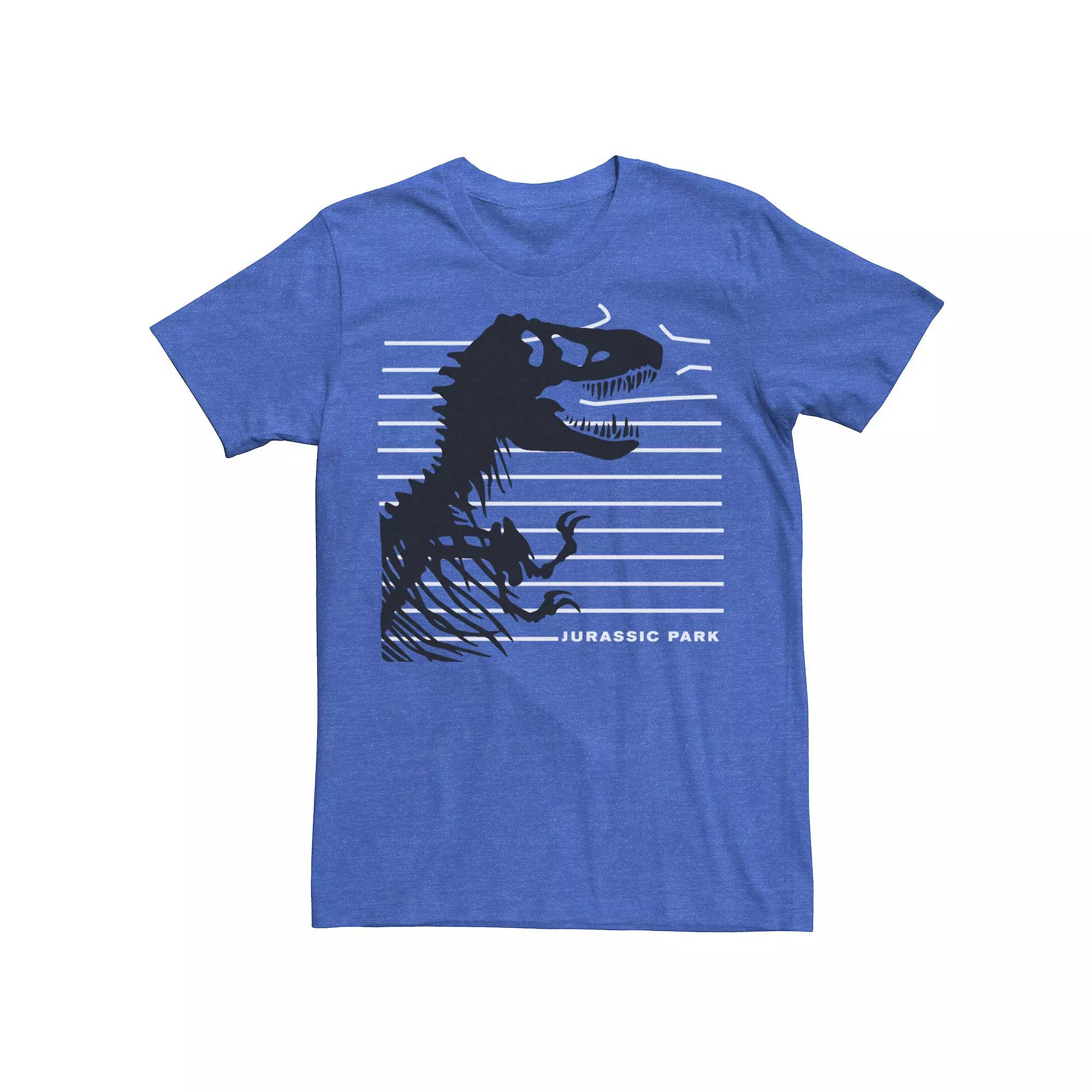 Men's Jurassic Park T-Rex Skeleton Fence Breakthrough Tee,  Product Image