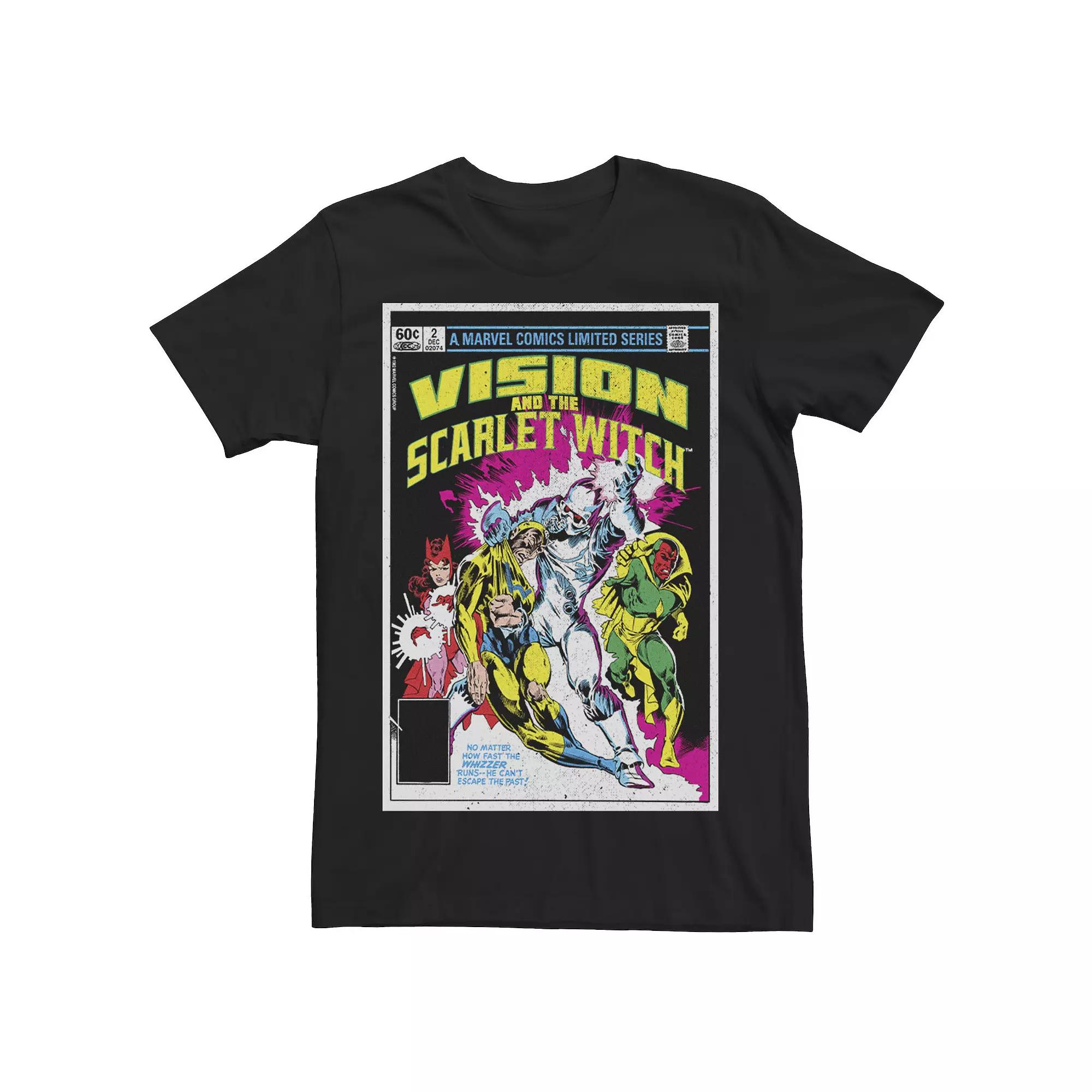 Men's Marvel Vision And The Scarlet Witch Can't Escape The Past Tee,  Product Image