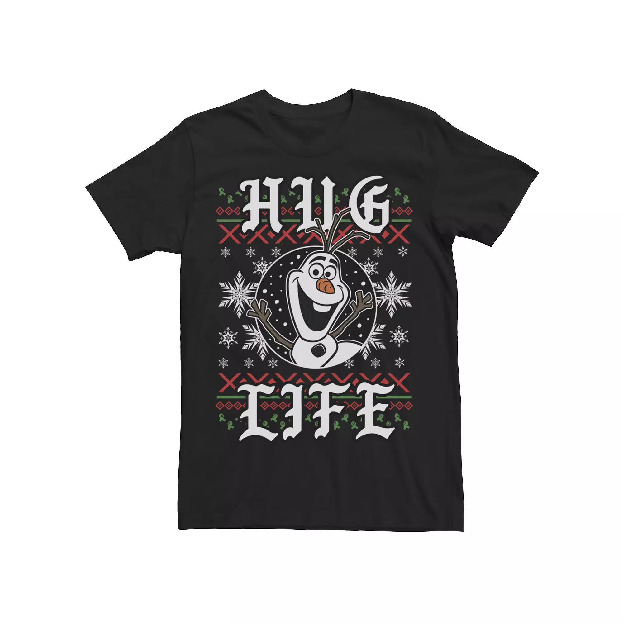 Disney's Frozen Olaf Men's Hug Life Snowman Waving Tee,  Product Image