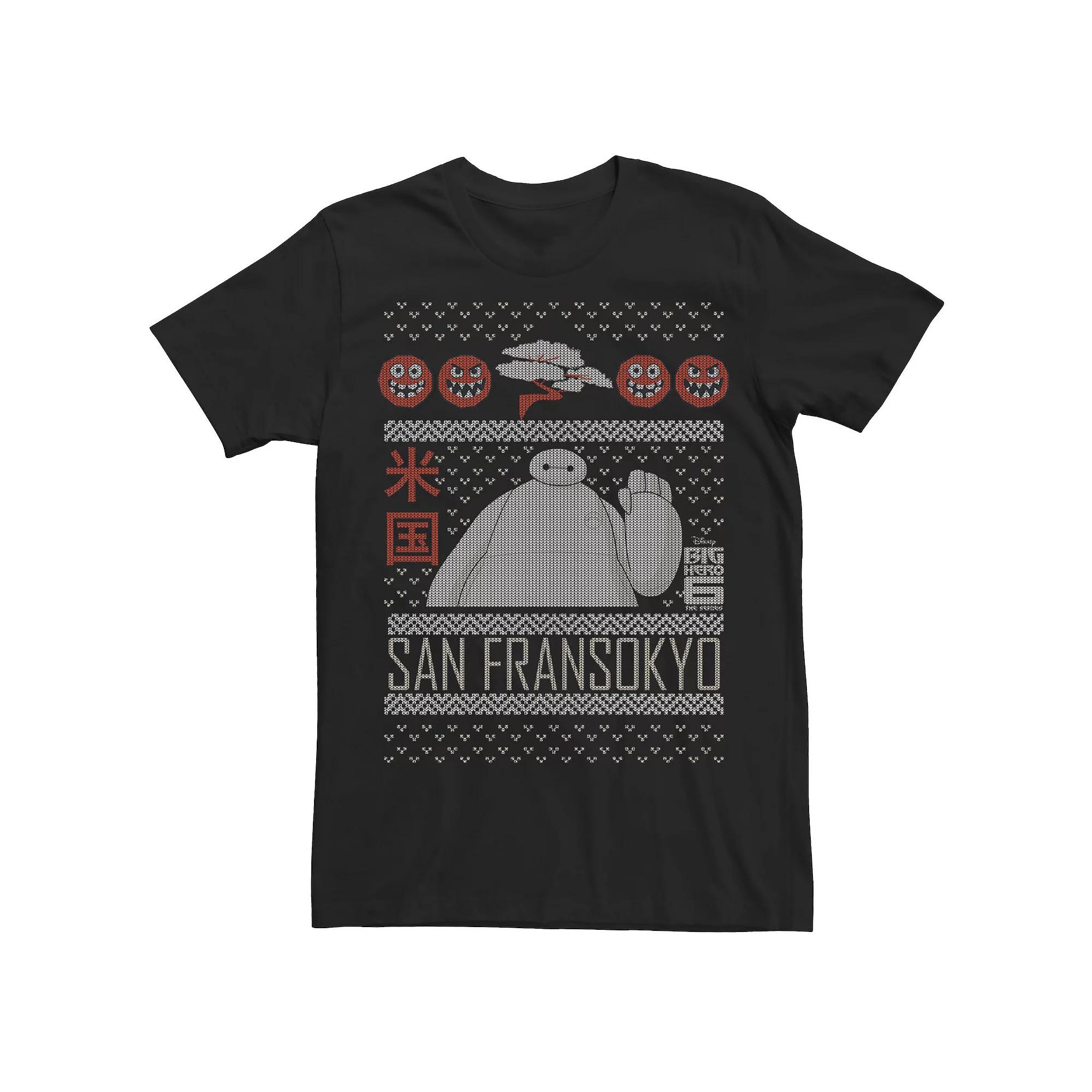 Men's Big Hero 6 Baymax Ugly Christmas Sweater Tee,  Product Image