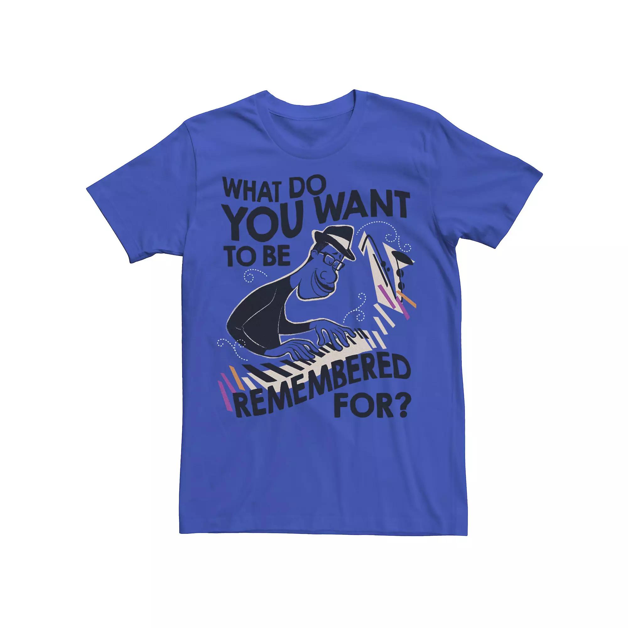 Disney / Pixar's Soul Joe Men's What Do You Want To Be Remembered For Tee,  Product Image