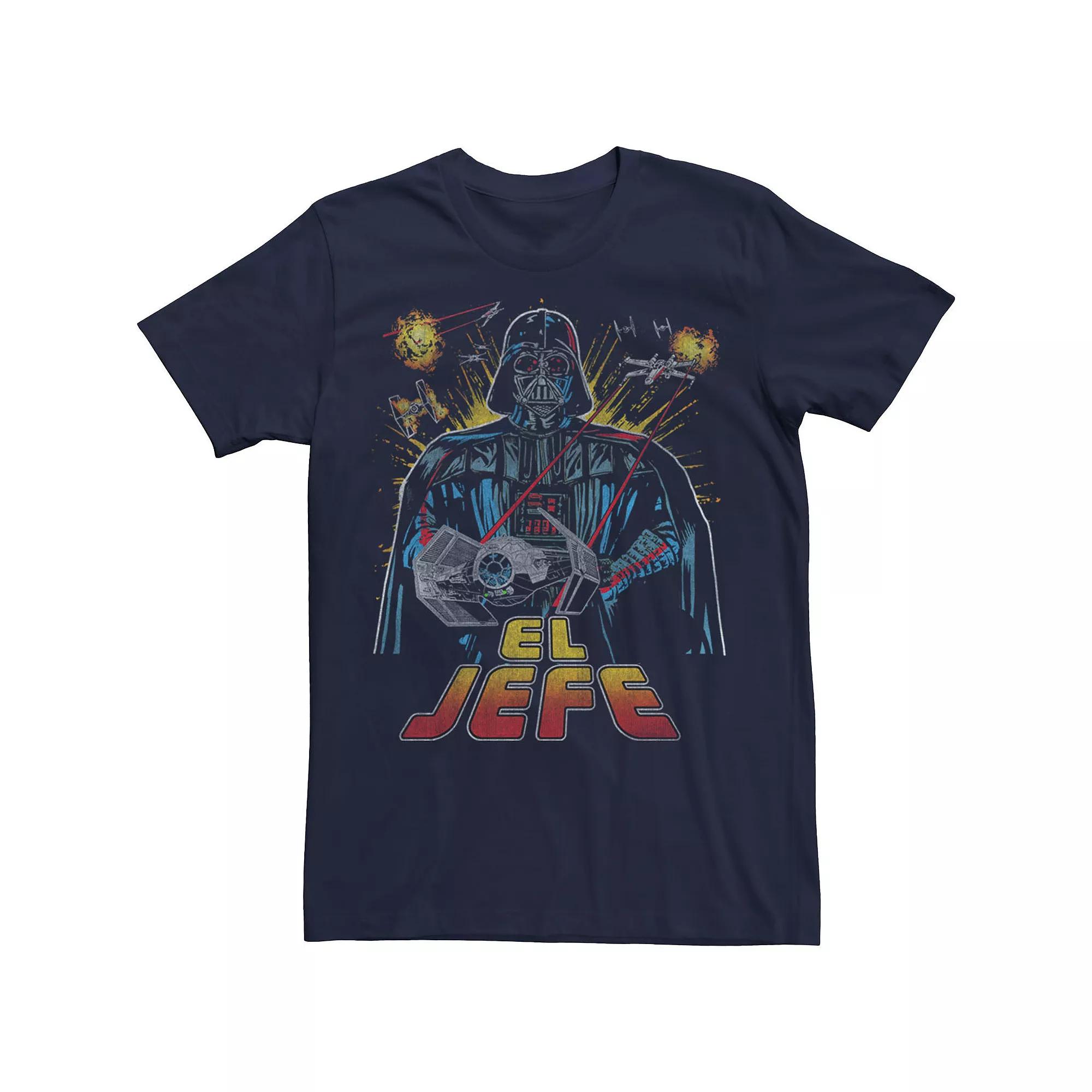 Men's Star Wars Darth Vader El Jefe Comic Style Portrait Tee,  Product Image
