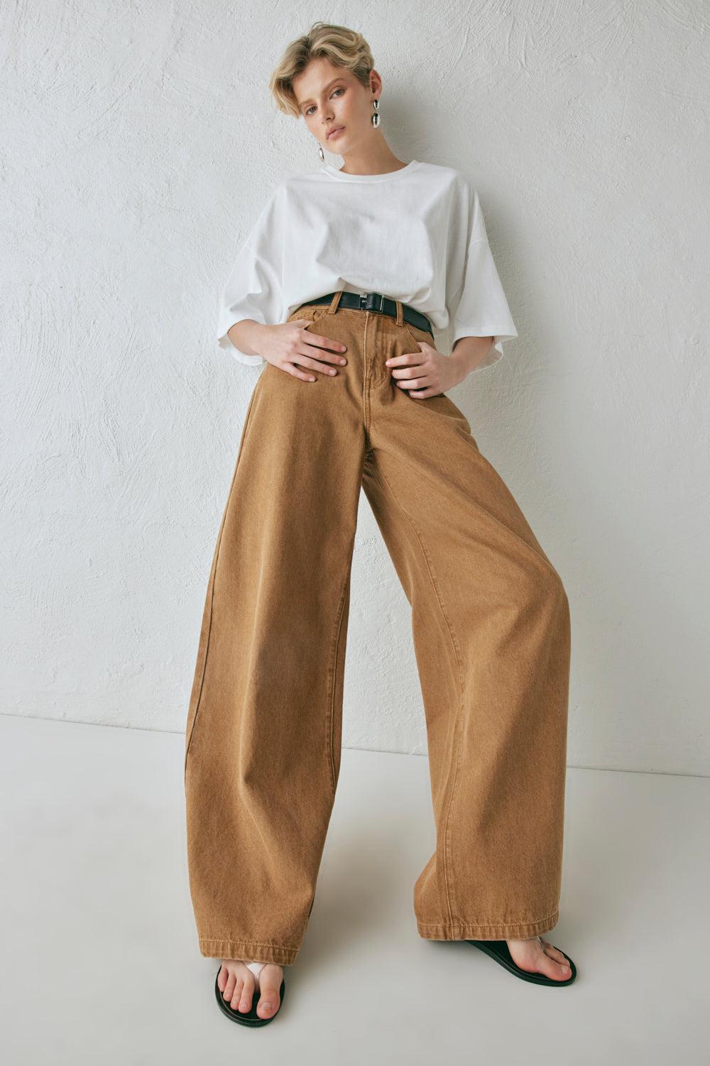 Aston Denim Jeans Tan Product Image