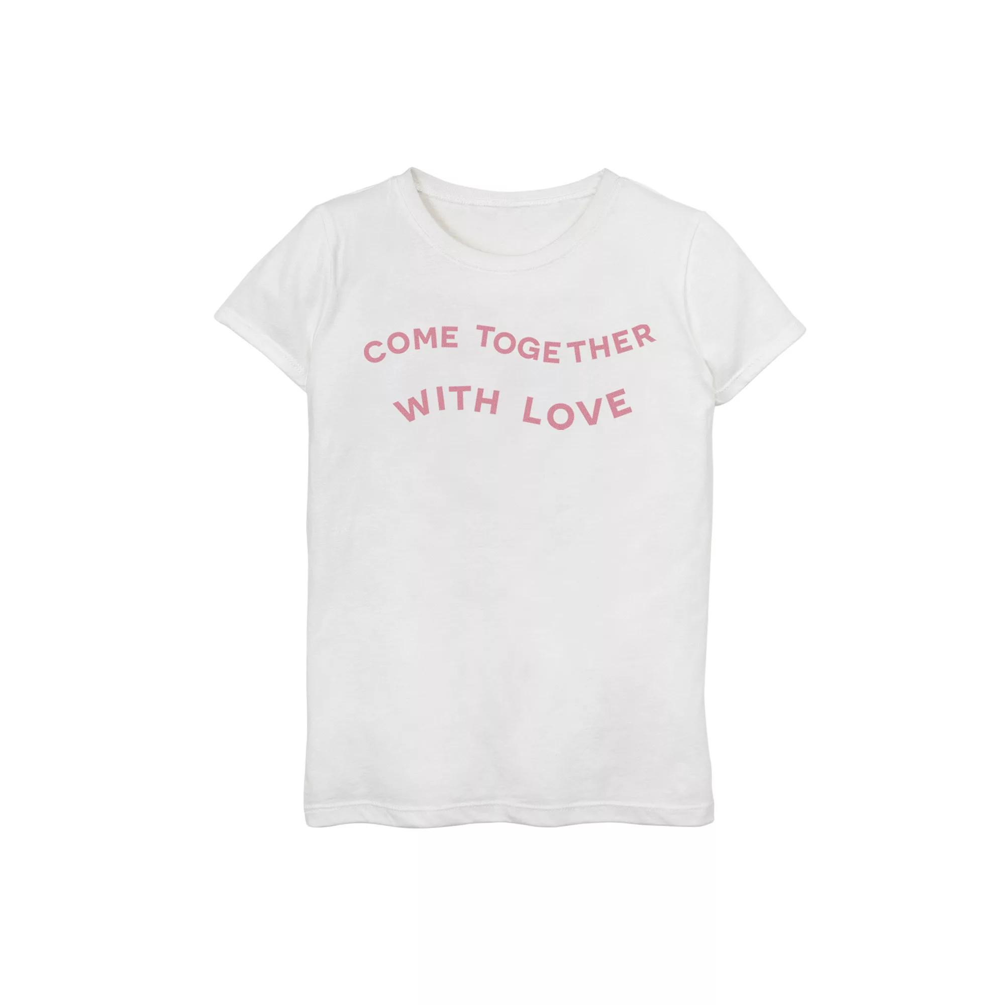 Girls 7-16 Fifth Sun With Love Graphic Tee, Girl's,  Product Image