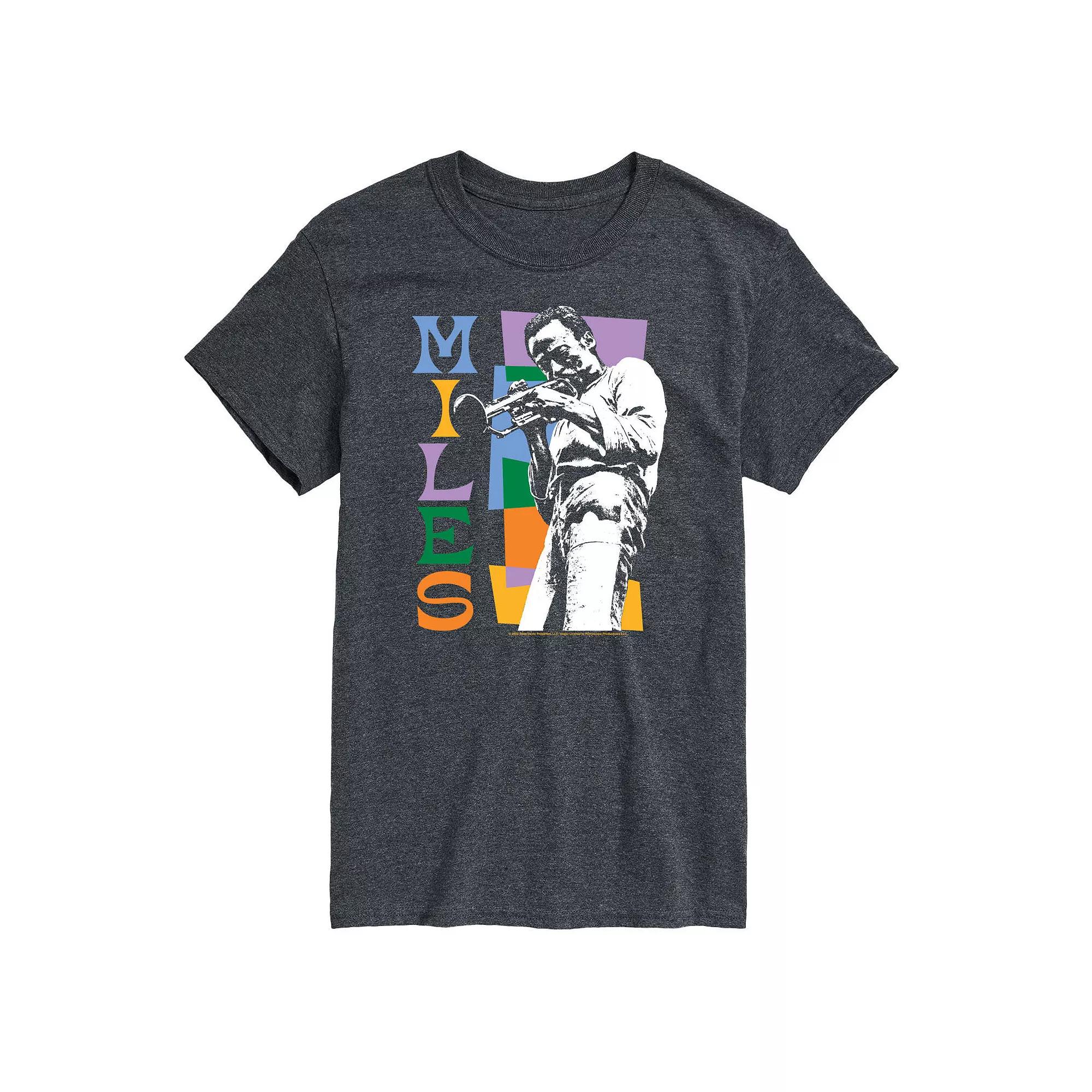 Big & Tall Miles Davis Colorblock Tee, Men's,  Product Image