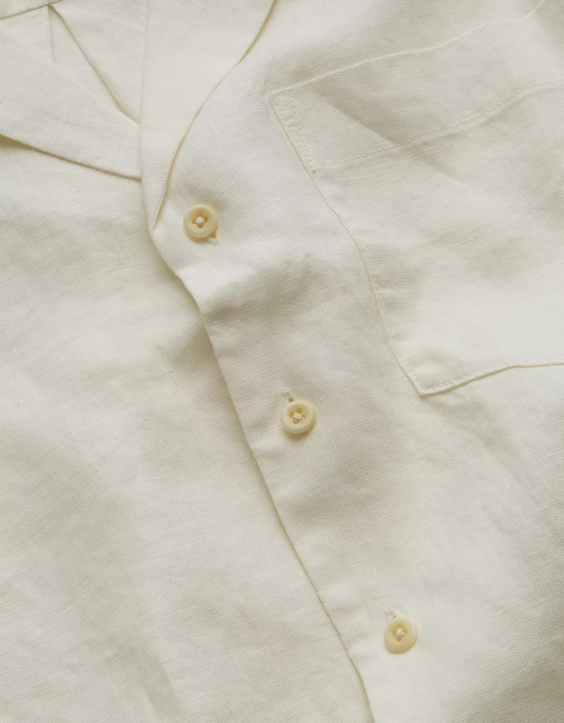 AE77 Premium Linen Camp Shirt Product Image