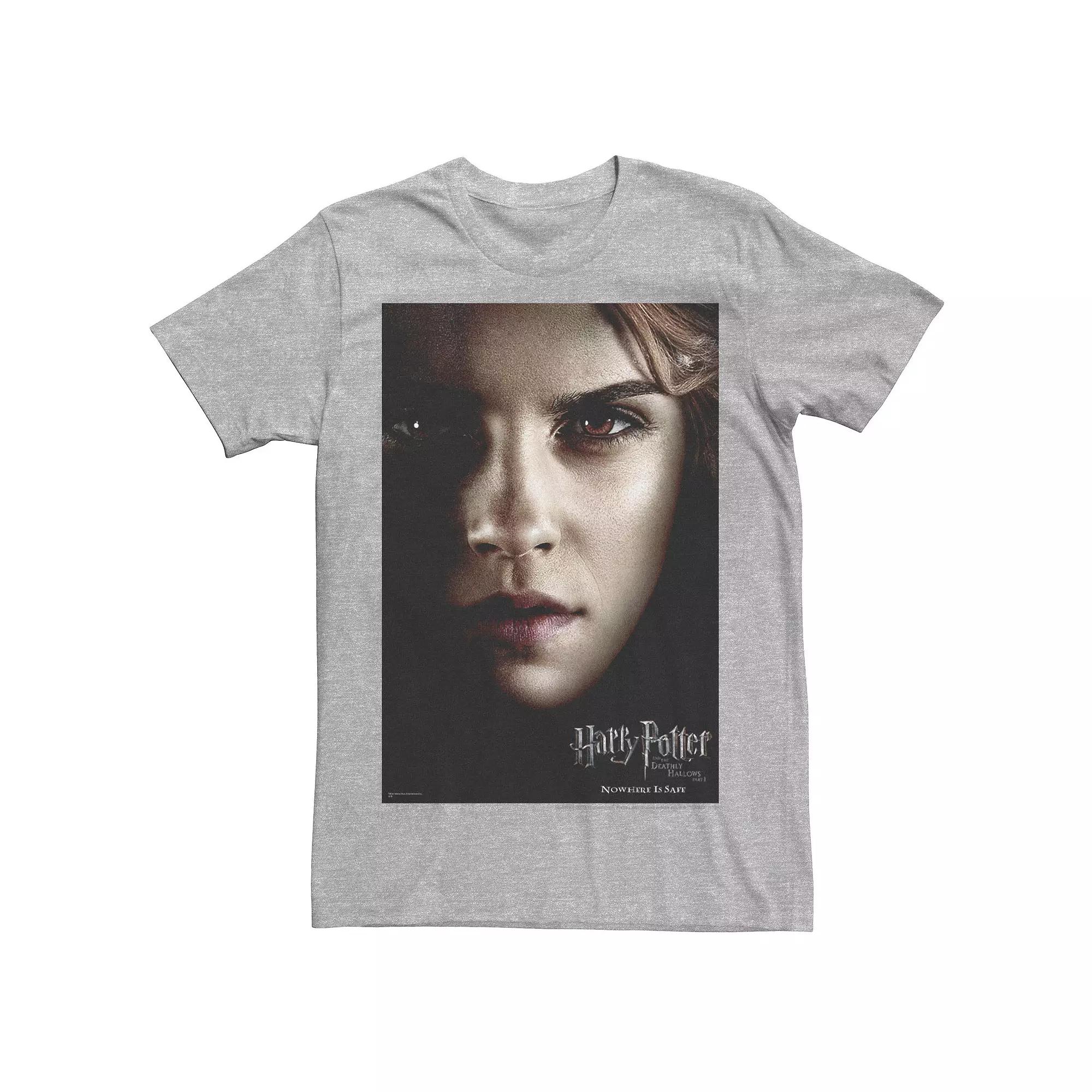 Men's Harry Potter Deathly Hallows Hermoine Poster Graphic Tee,  Product Image
