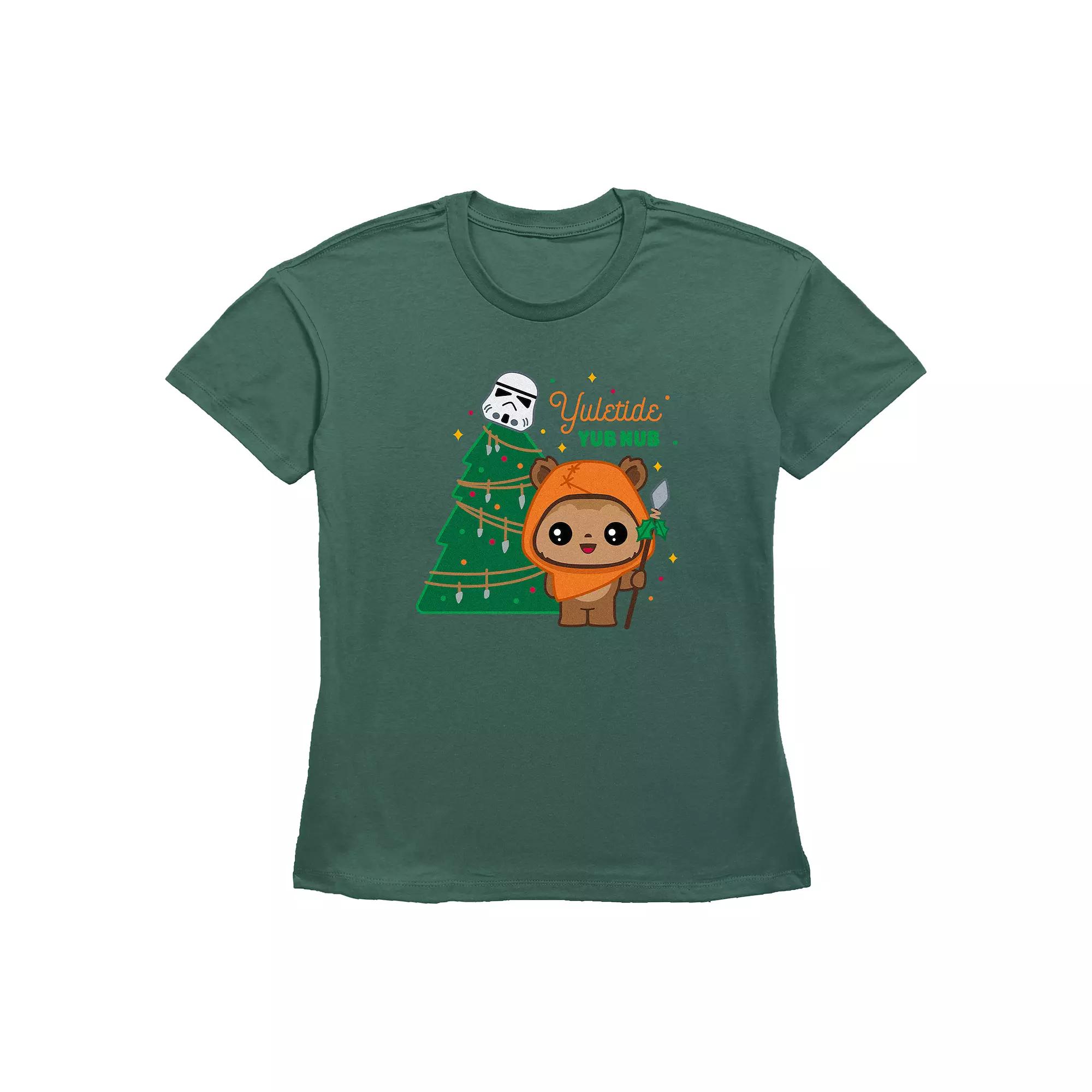 Women's Star Wars Yuletide Yub Nub Graphic Tee,  Product Image